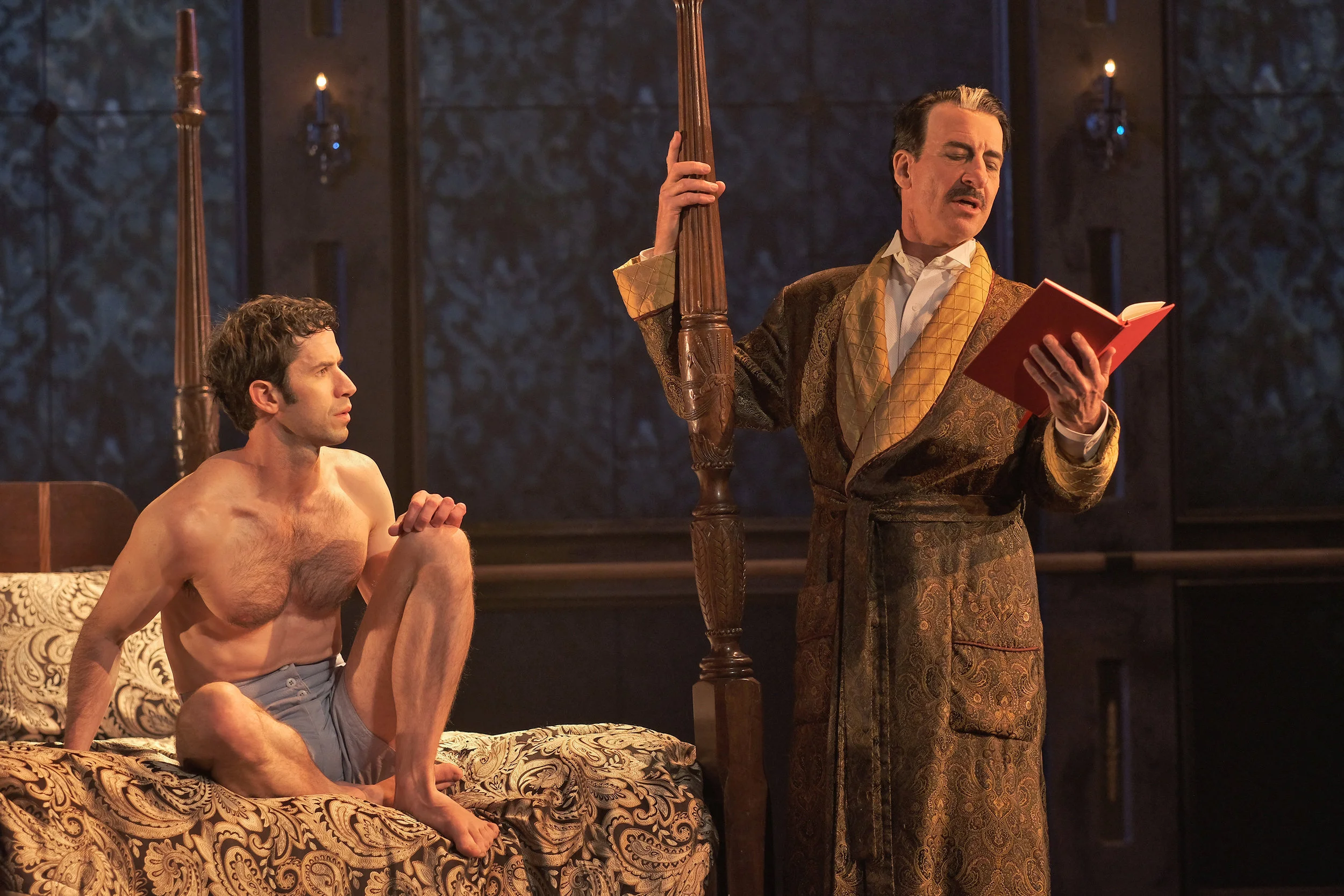(L to R) Wyatt Fenner and Steven Epp in Immortal Longings at ZACH Theatre. Photo by Kirk Tuck