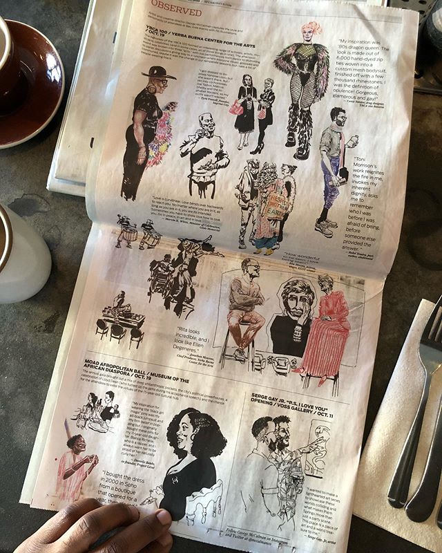 I spent my morning indulging with a solo brunch before a day of drawing and illustrating, and I took some time to read the latest #ObservedSF column, which is out today. It&rsquo;s rare that I cover two events in the same time, but last weekend the @