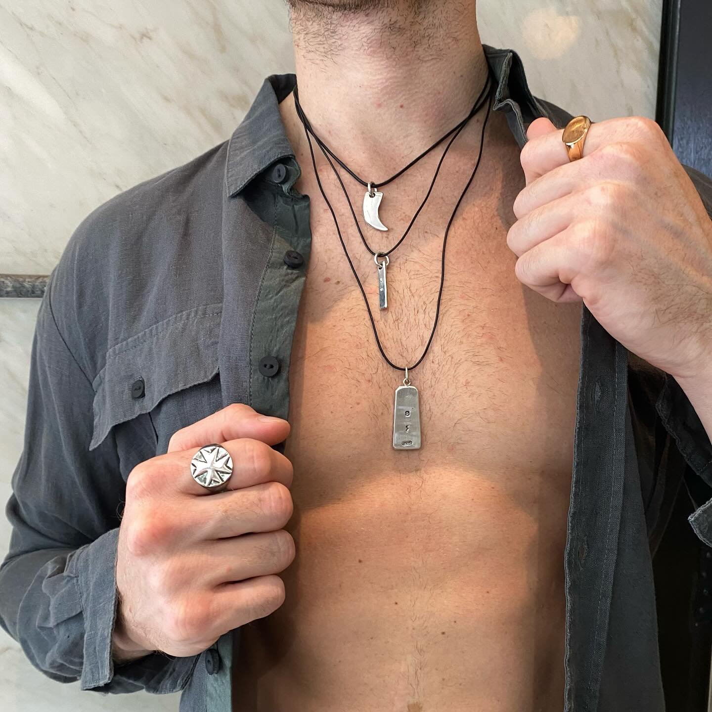 IS IT SATURDAY YET !?!?! 😛 ready for weekend vibes with sterling &amp; 18 Karat from #SebastianCilento #BCSydney #SWT &amp;  #TalismanTraderCo &hellip; all made here in Oz 🐨 #HandmadeJewelery #SignetRings #Pendants #SouthWestTrader #OxfordStreetPad