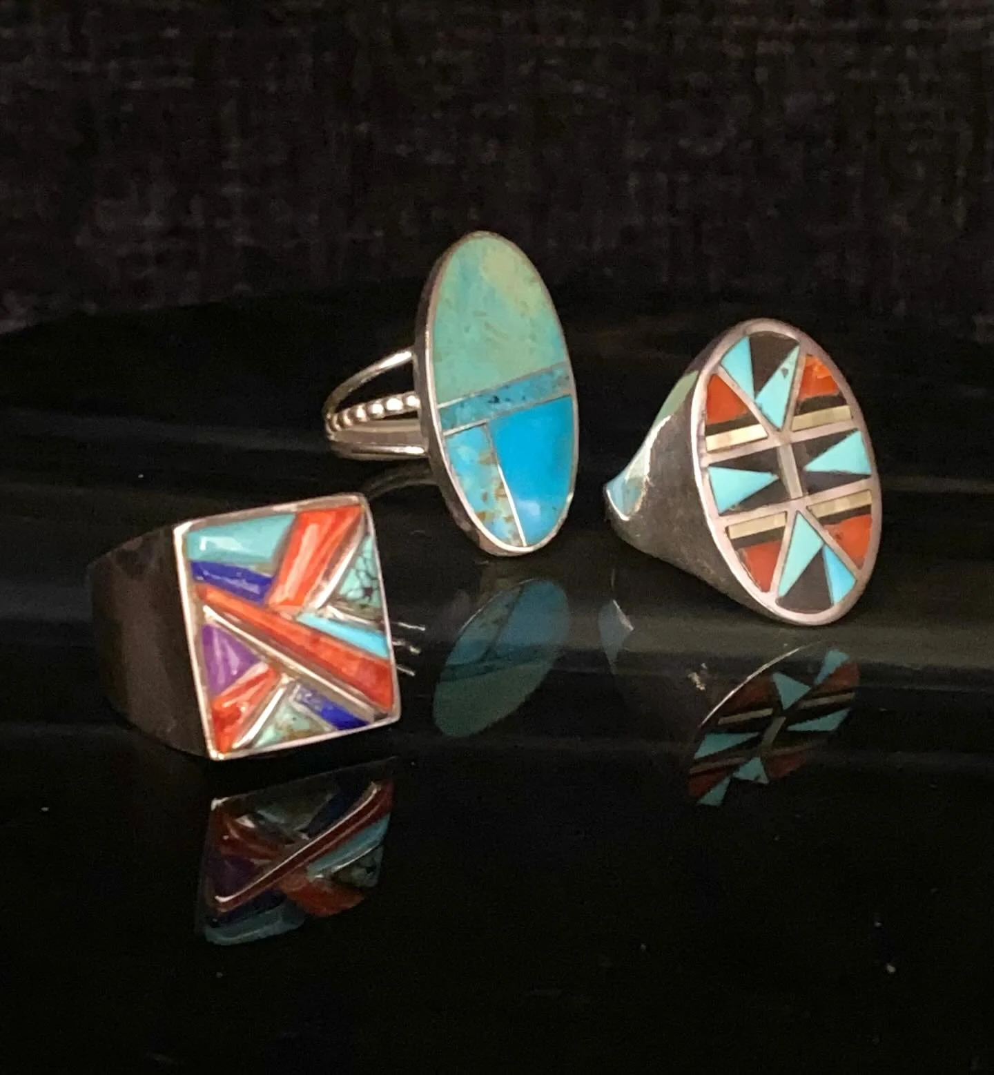 A few of our new Zuni Inlay Signets 🔥🔥🔥