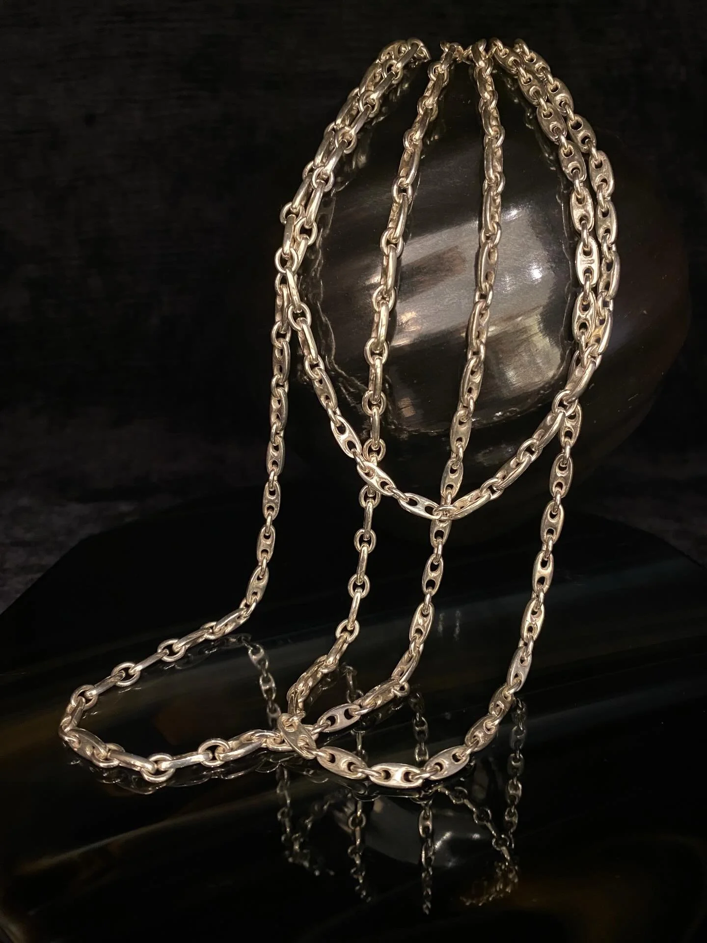 Just Arrived~ Sterling Silver Art Deco Sailor&rsquo;s Link Chain~ in three lengths, &amp; a bracelet &hellip; by B.C. Sydney, for South West Trader