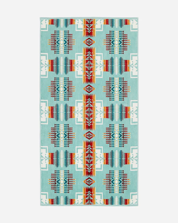 JACQUARD TOWEL AQUA Bath