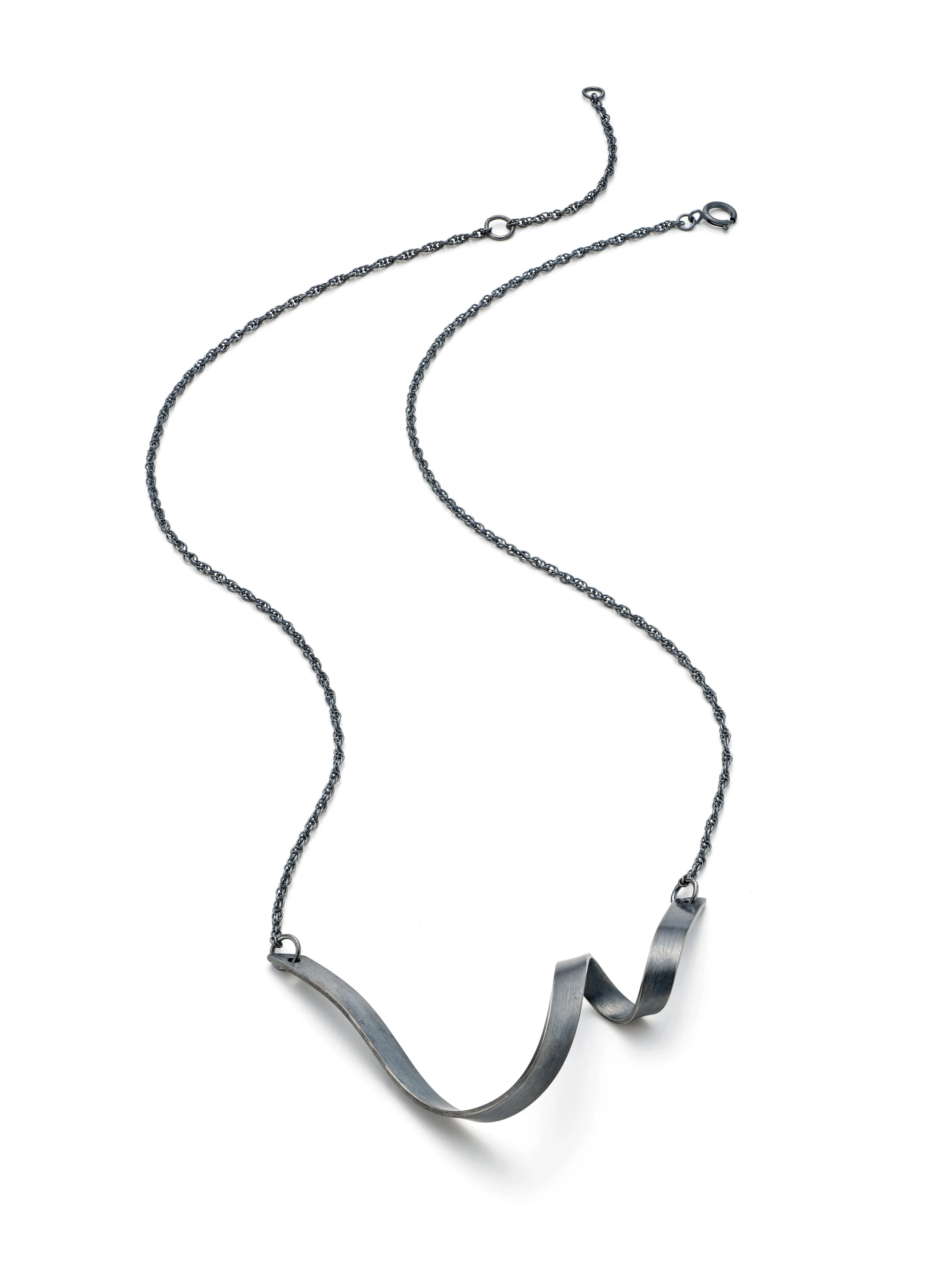 Loop V Necklace - Small - oxidised.jpg