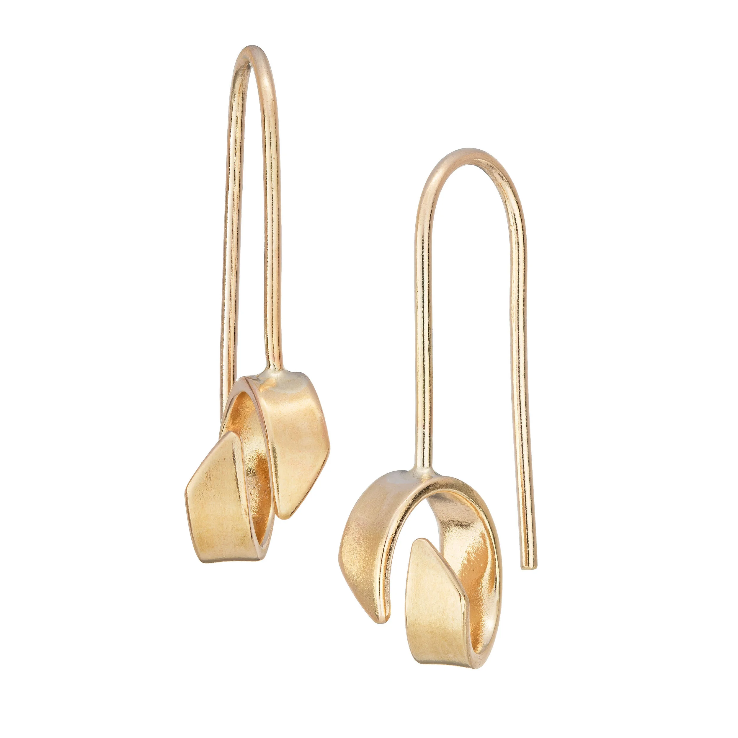 Jodie Hook - Luxe Gold Ribbon End Hook Earring.jpg