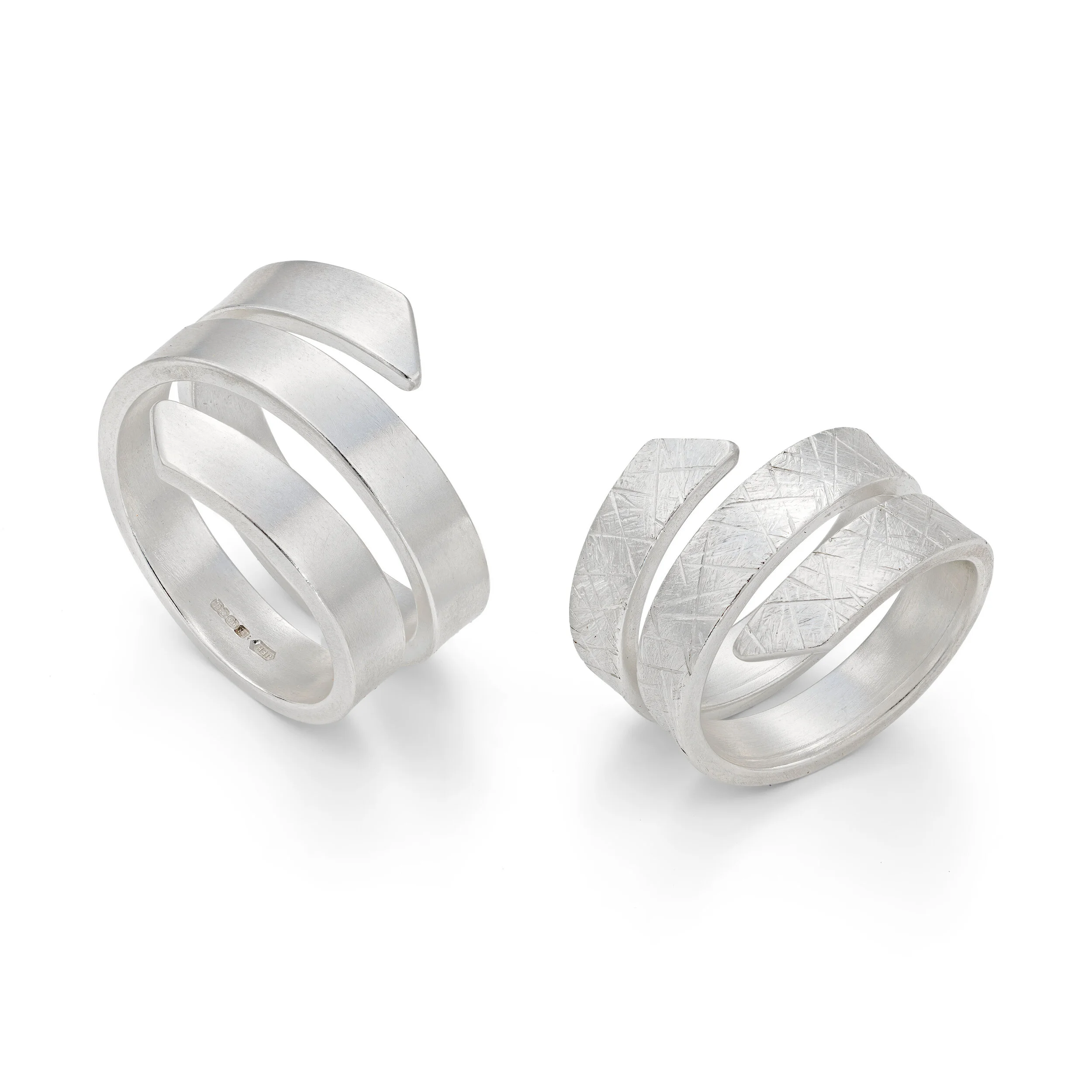 Silver Double End Ring