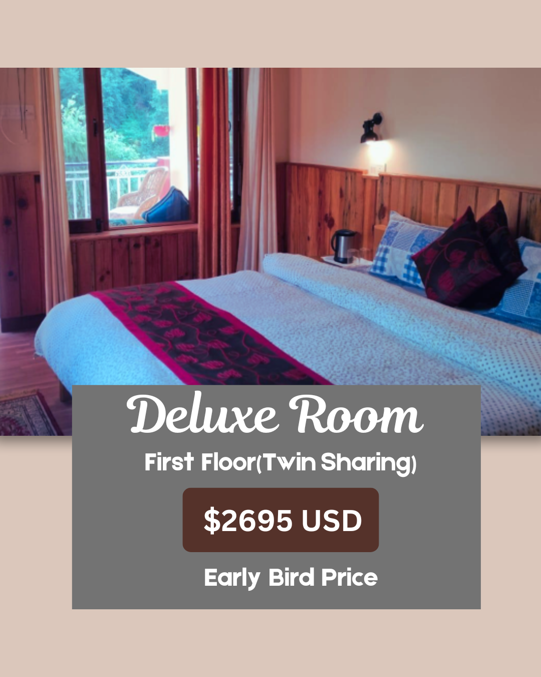 Deluxe Room (First Floor) - Twin Sharing