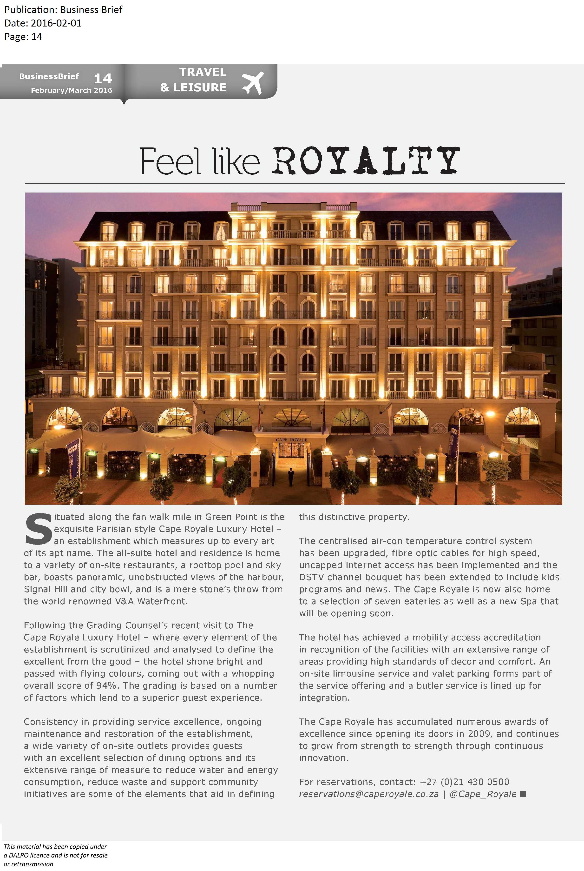 Business Brief_Feel like ROYALTY_February & March 2016.jpg