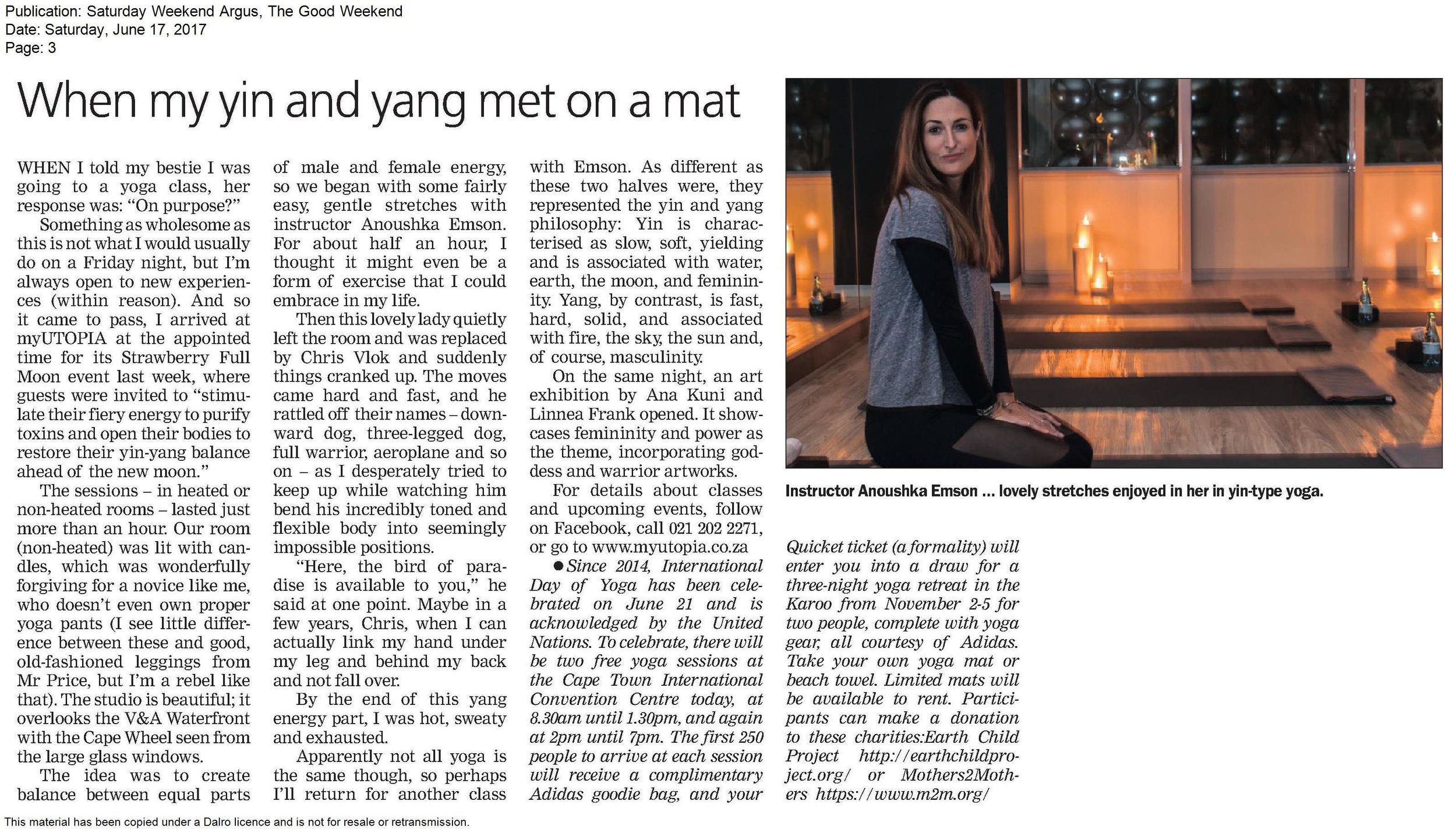 Weekend Argus_When my yin and yang met on a mat_17 June 2017.jpg