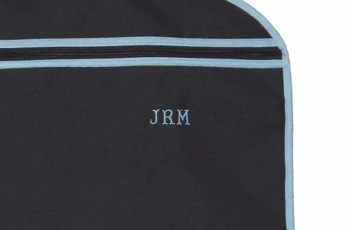 Black/Sky Blue Suit Carrier detail