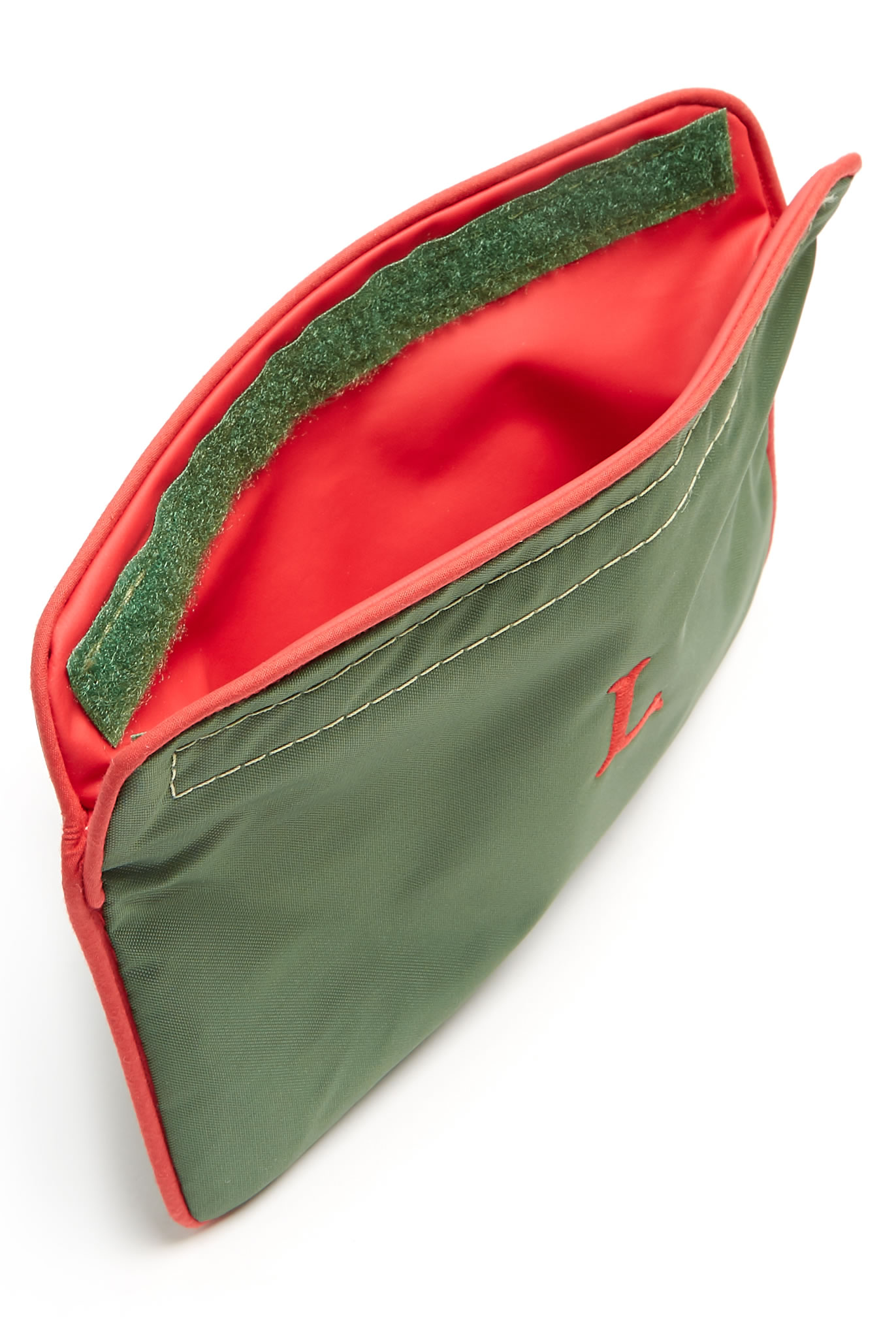 Green/Red Travel Wash Bag