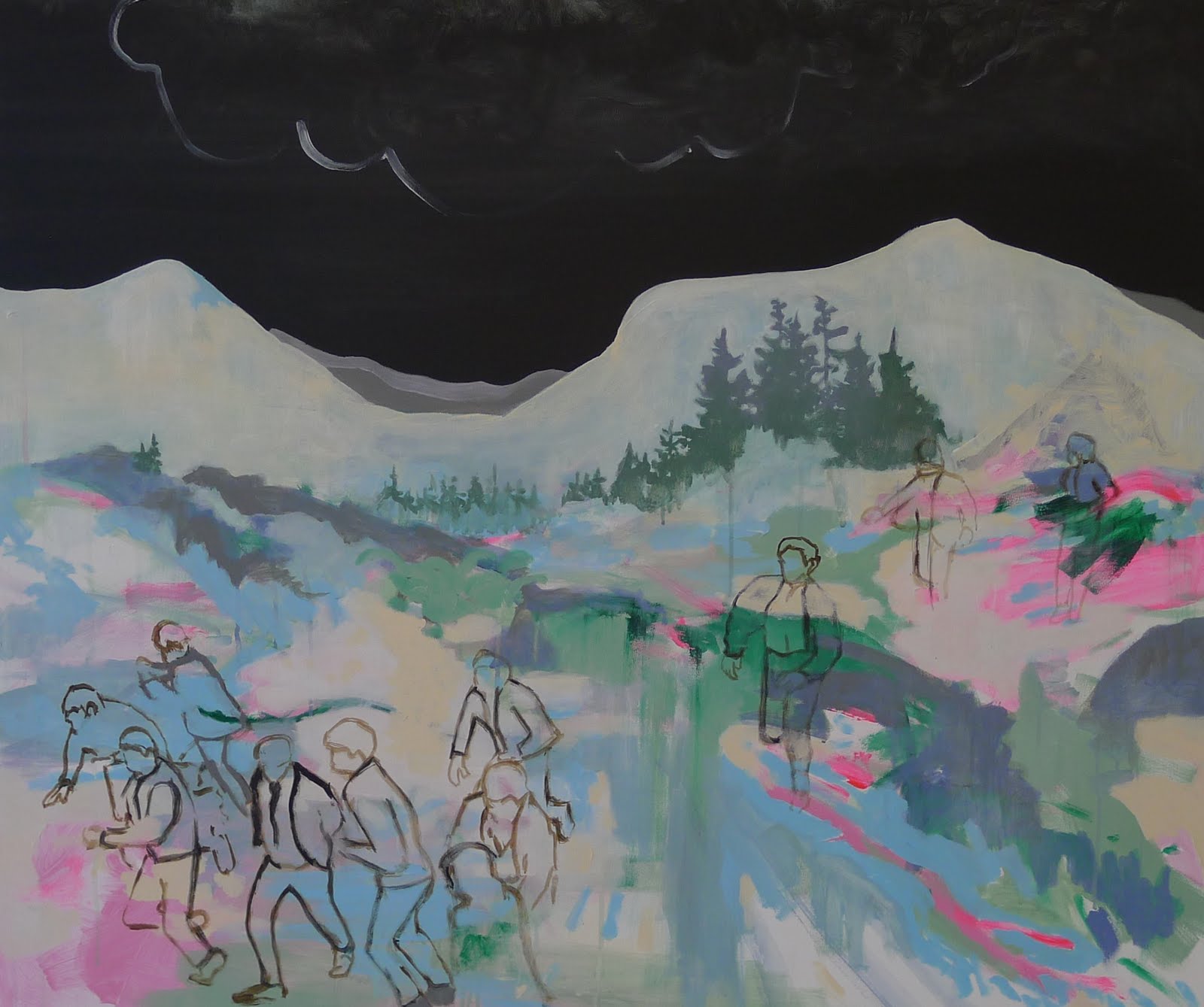   The Runners &nbsp;1.00m x 1.20m 