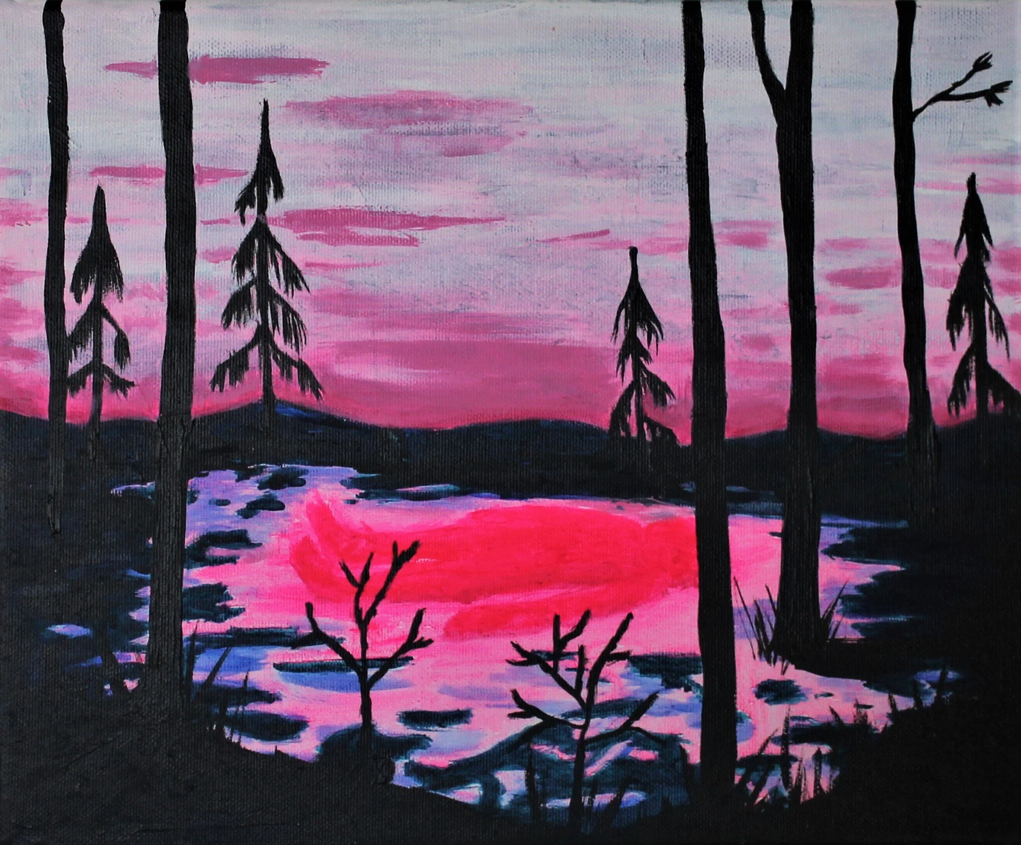 Rest in peace, 28cm x 34,5cm, Acrylic on canvas