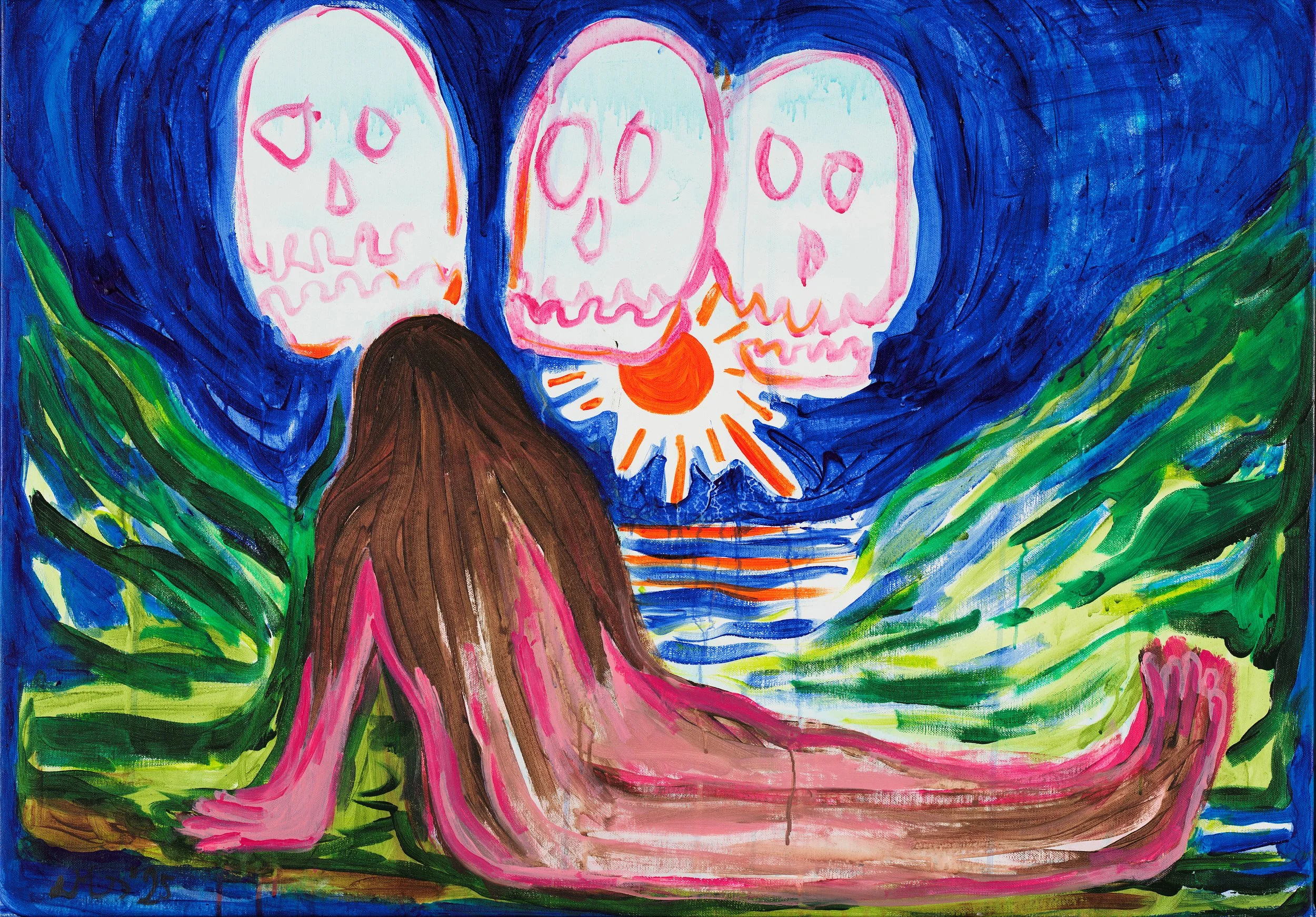 Hello ancestors, 68cm x 96cm (Photo: Børre Høstland/Nasjonalmuseet)