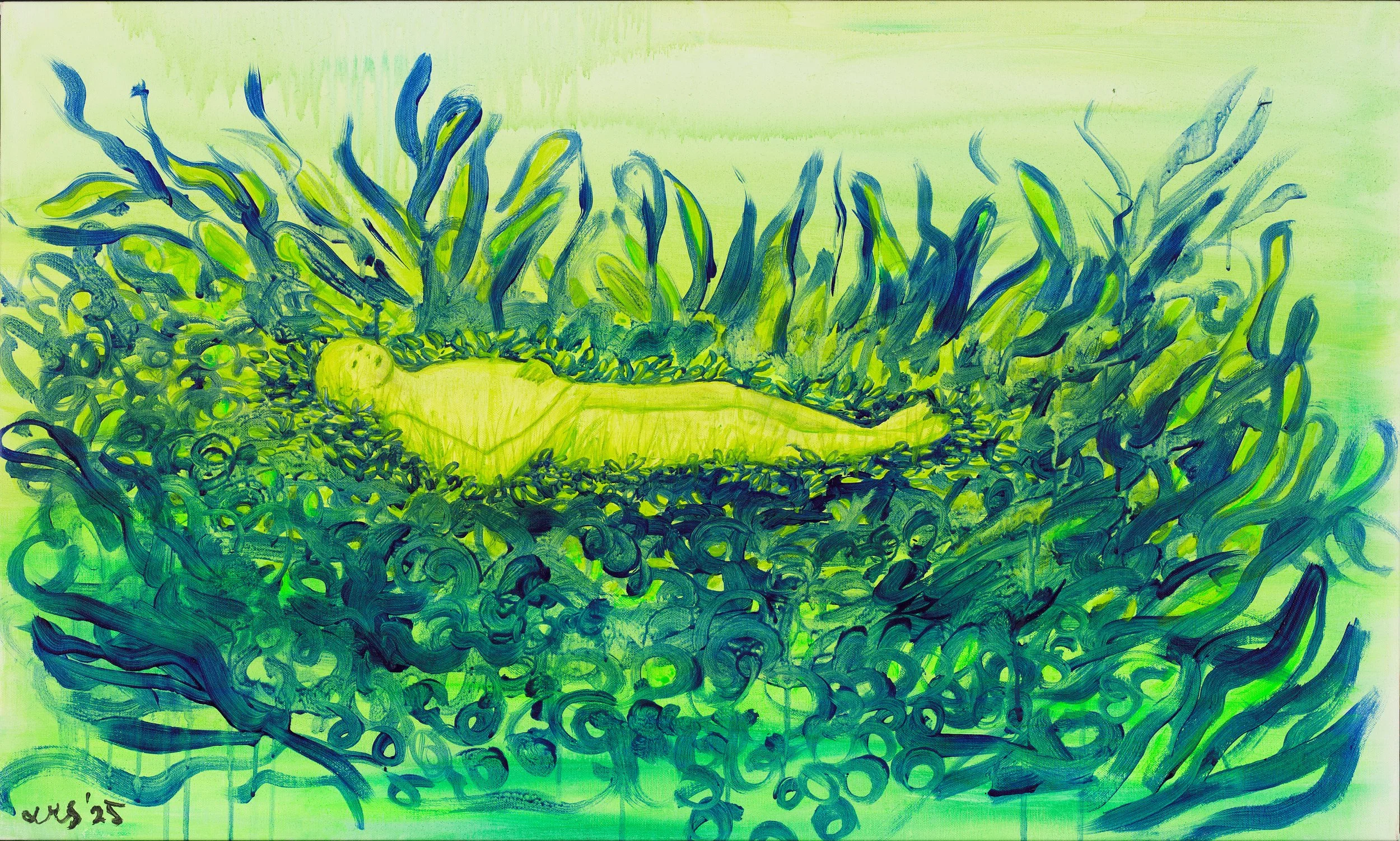 Eng av sårblad, 68cm x 96cm (Photo Børre Høstland/Nasjonalmuseet)