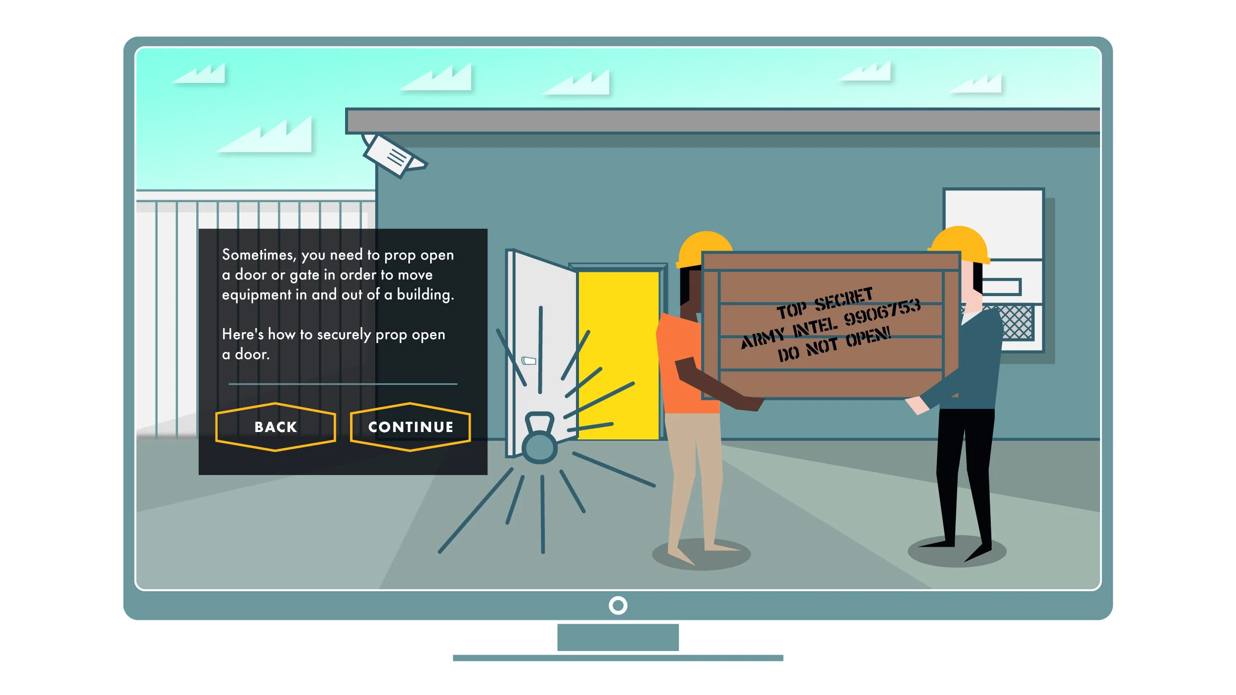 Securely Prop Open a Door
