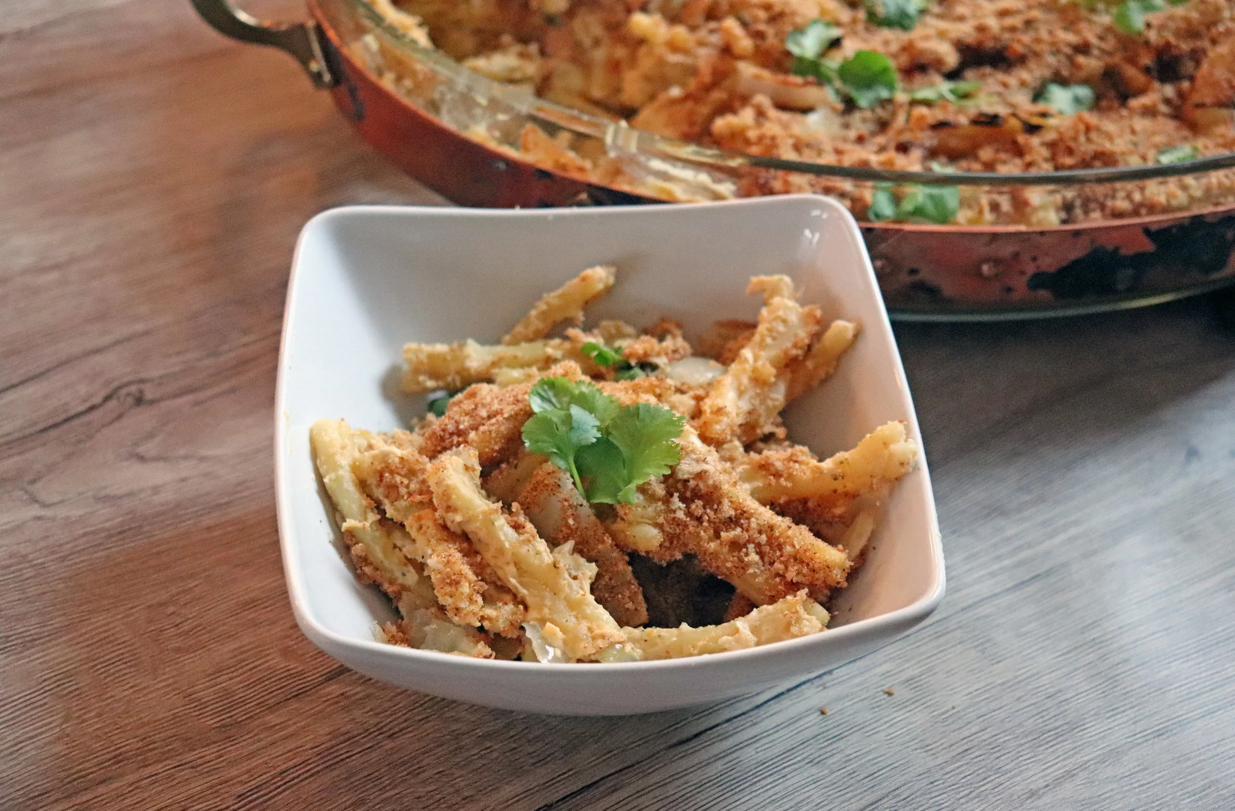 Cheesy Pasta Bake full of nutritional yeast! - Recipe Here