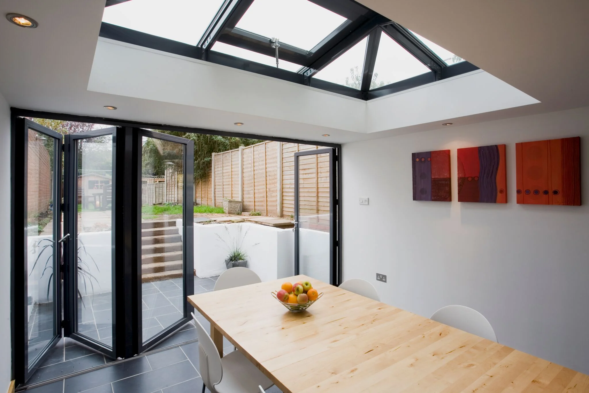 Double glazed smart glass folding doors — FUTURE TECHNOLOGY NOW