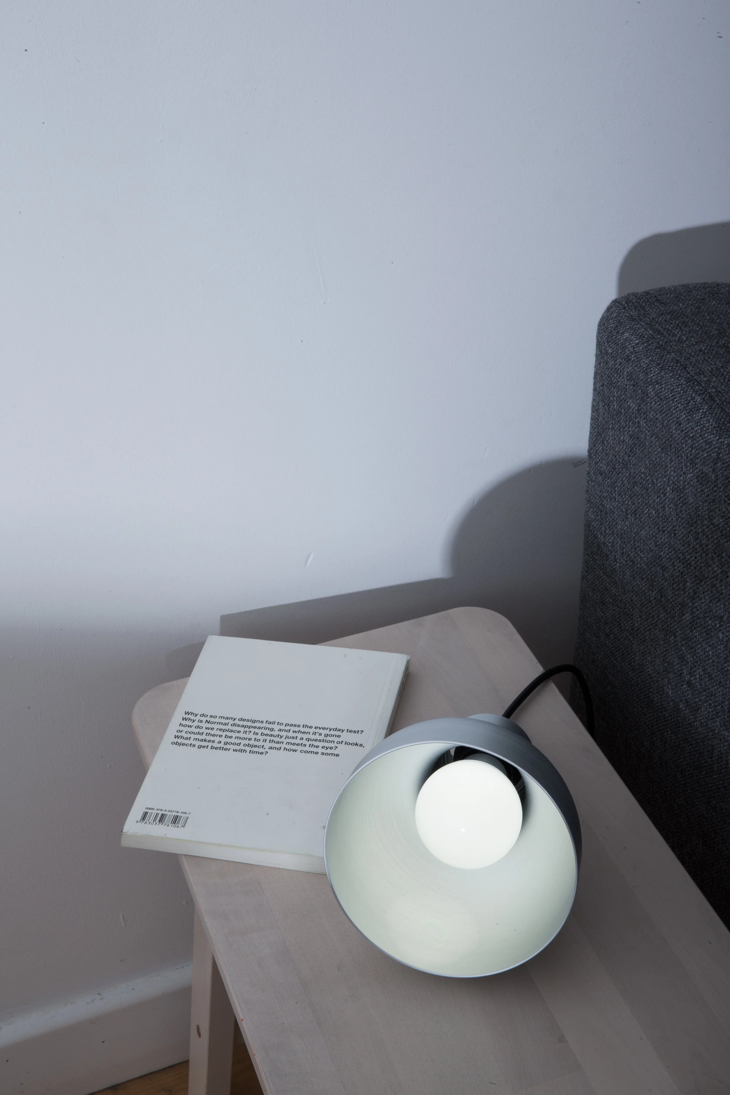 Roly Table Lamp Roscoe. Brushed Silver