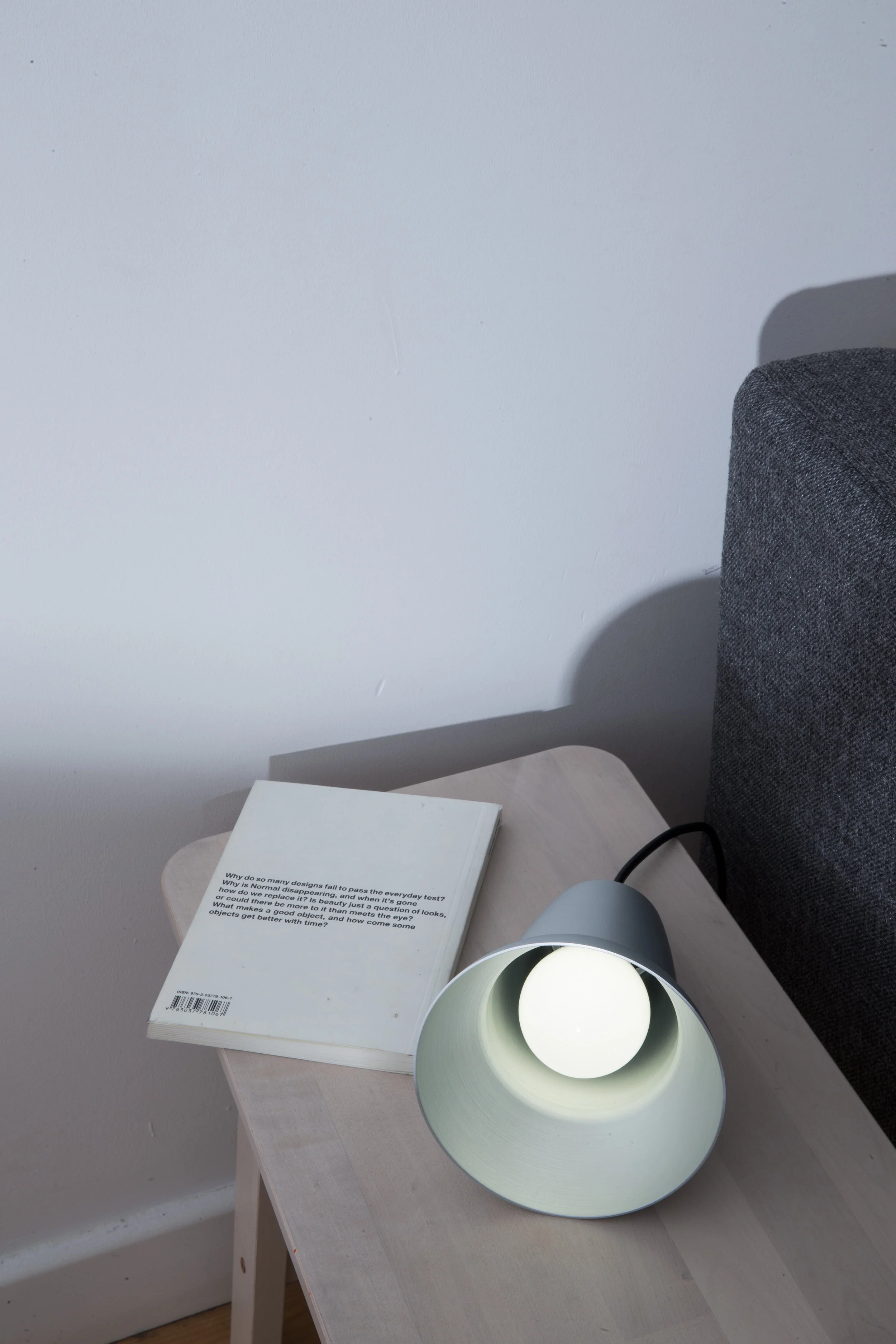 Roly Table Lamp Casper. Brushed Silver