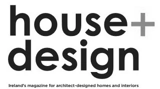 Logo for 'house + design', Ireland's magazine for architect-designed homes and interiors