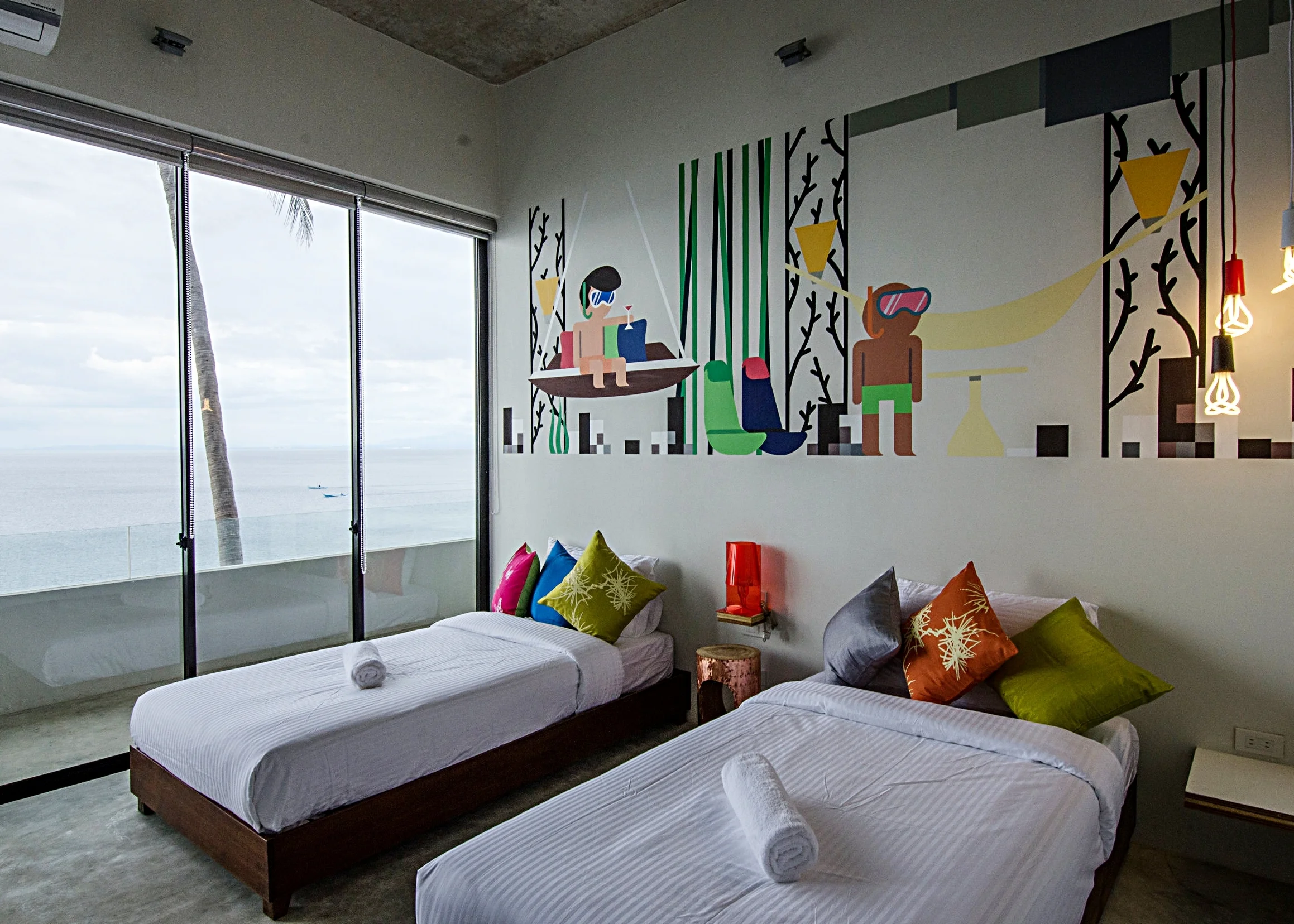 Twin bedrooms