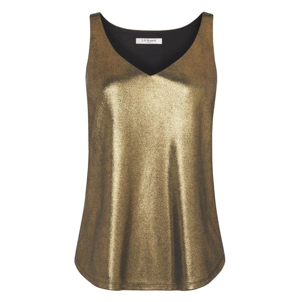 Ginn Gold Jersey Top, £85.00