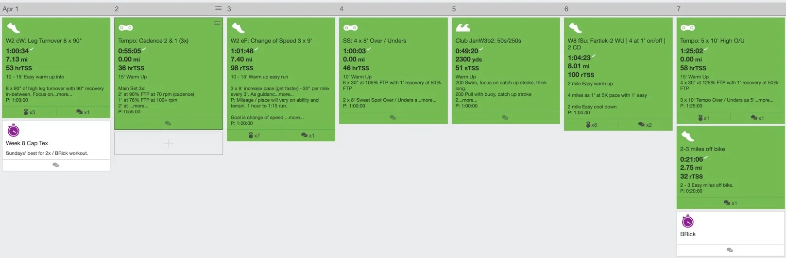 Sprint & Olympic triathlon training plans in TrainingPeaks