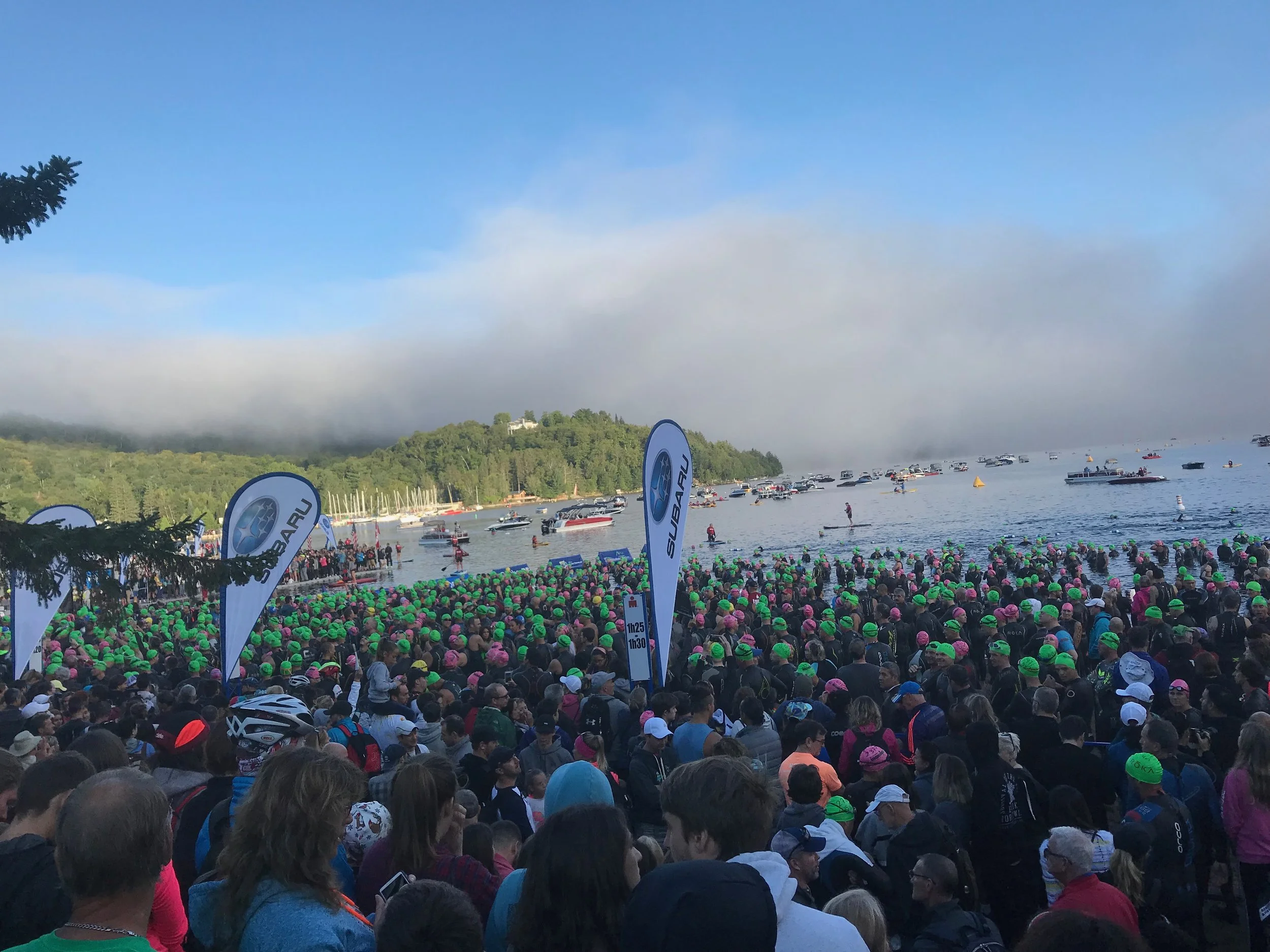 IRONMAN Mont-Tremblant Swim Start