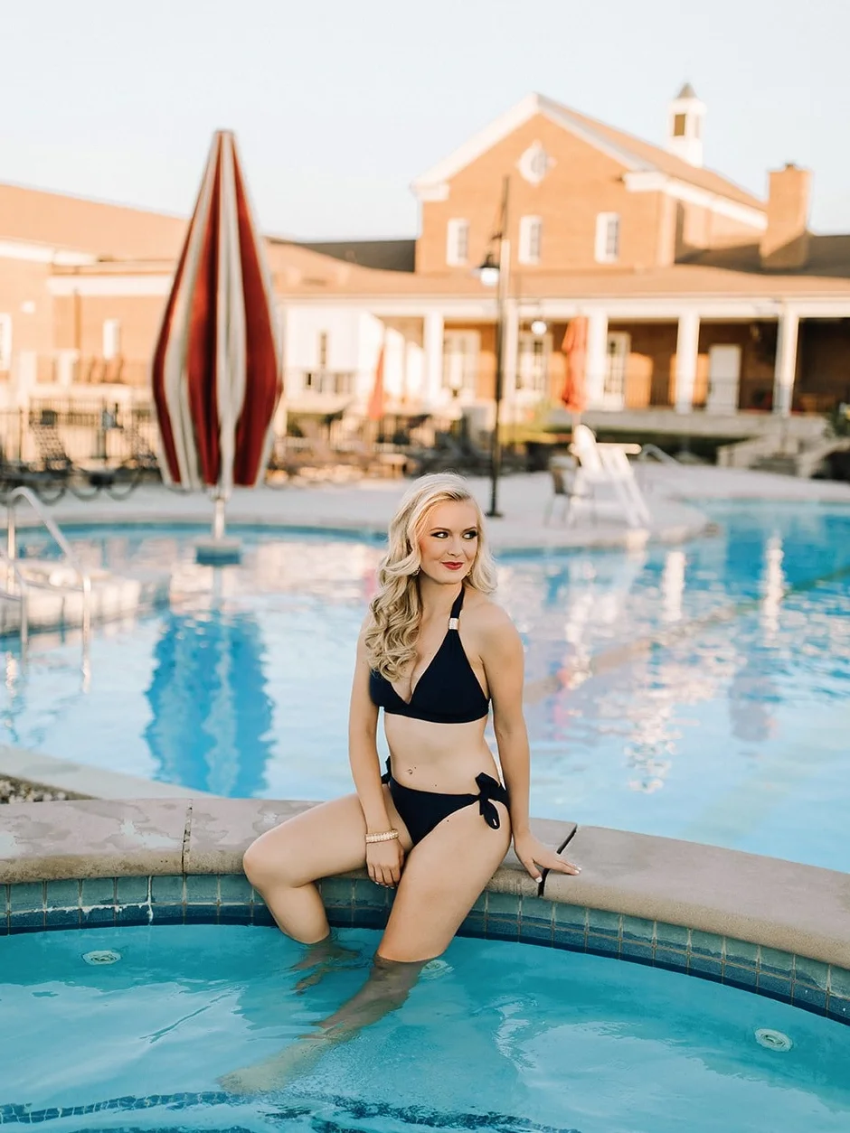 Adrienne Poole Miss Kentucky United States, Makeup by Katy Moody Cusick, Swimsuit Vizcaya Swimwear