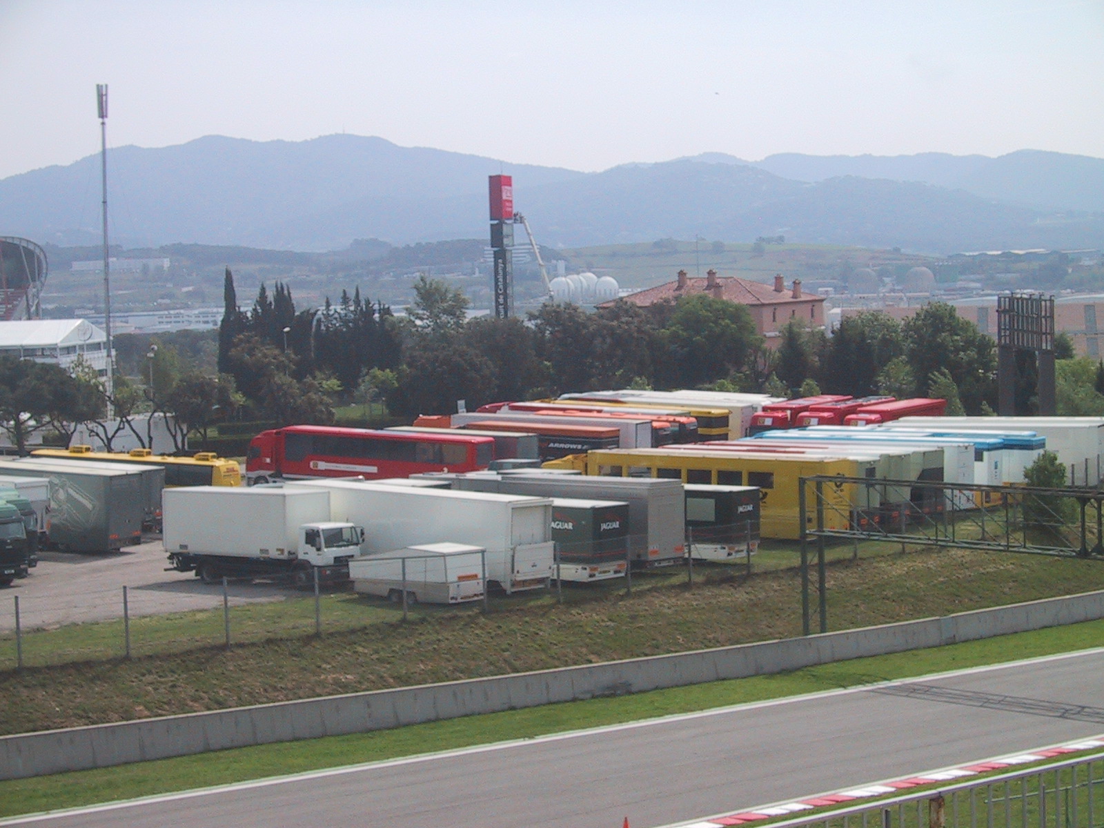 F1 Tech Trucks Arriving Catalunya Racecourse.jpg