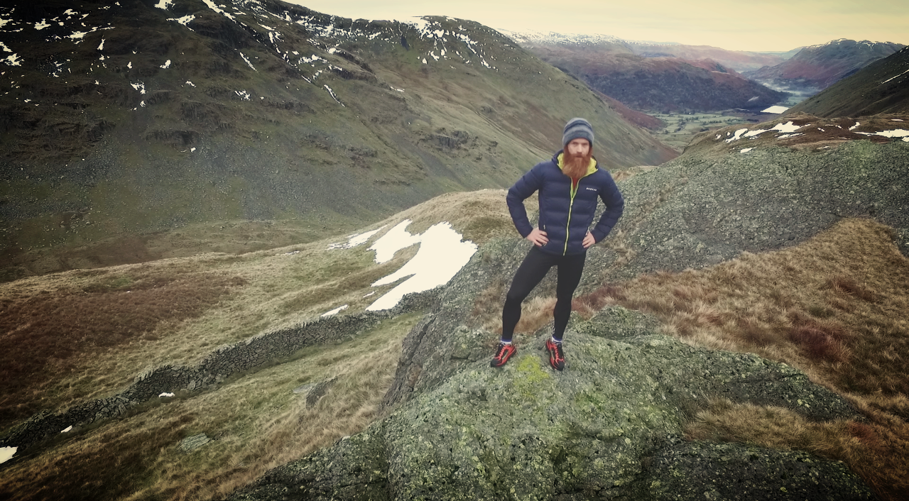 Filming with Sean Conway up at Kirkstone Pass in the Lake District in December 2016.