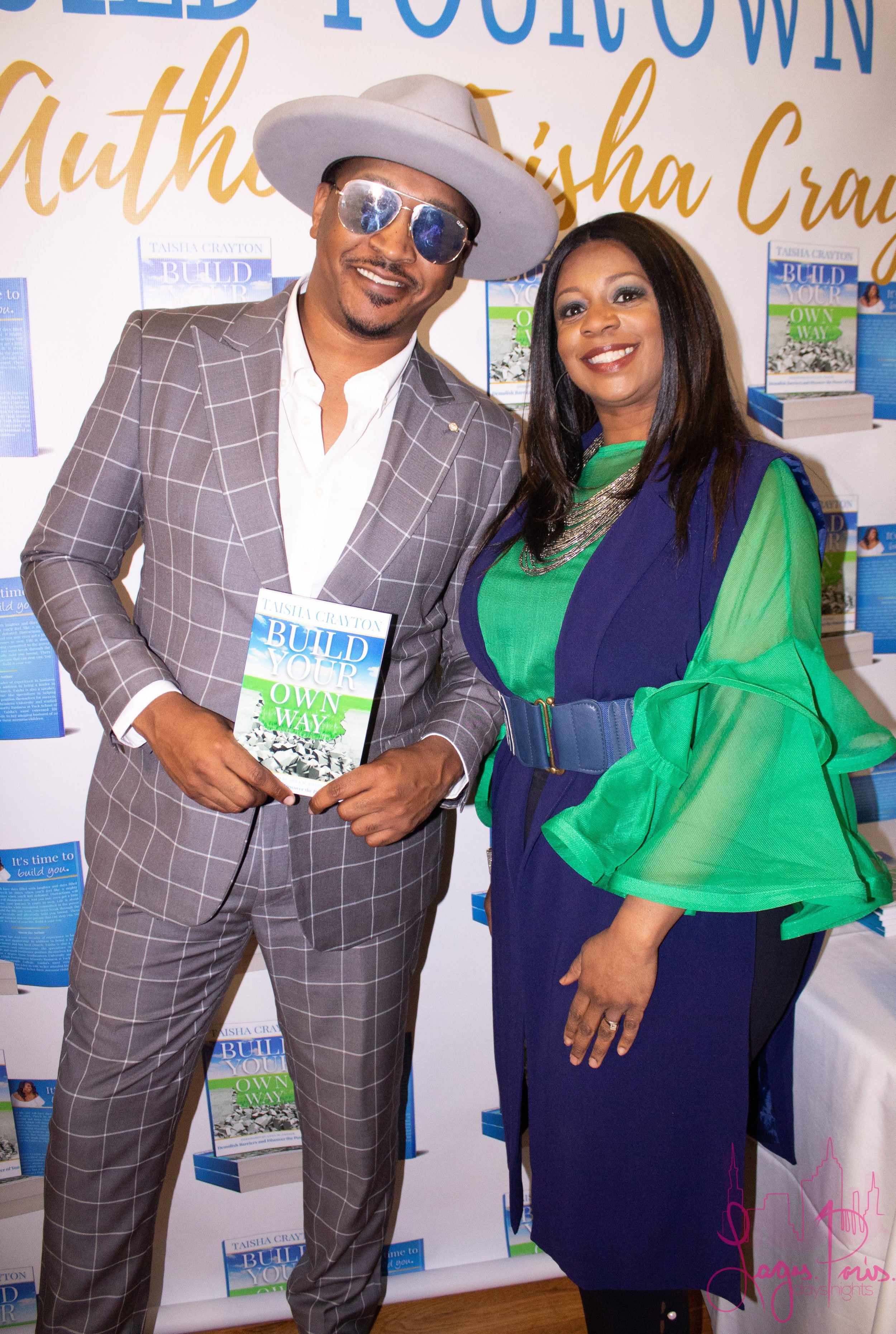 J. Bolin with author, Taisha Crayton.