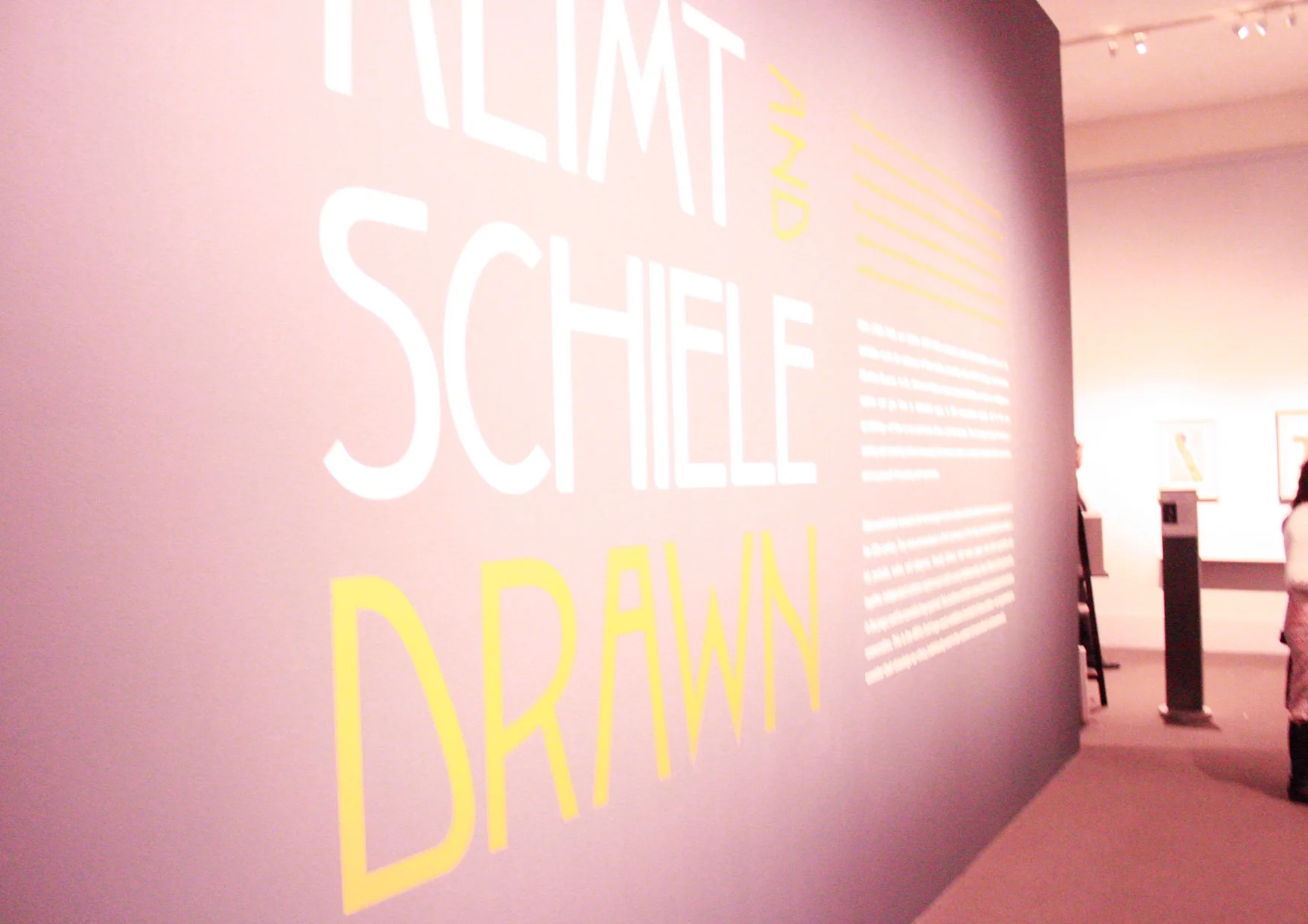 The live drawing demo took place in the Klimt and Schiele: Drawn exhibit.