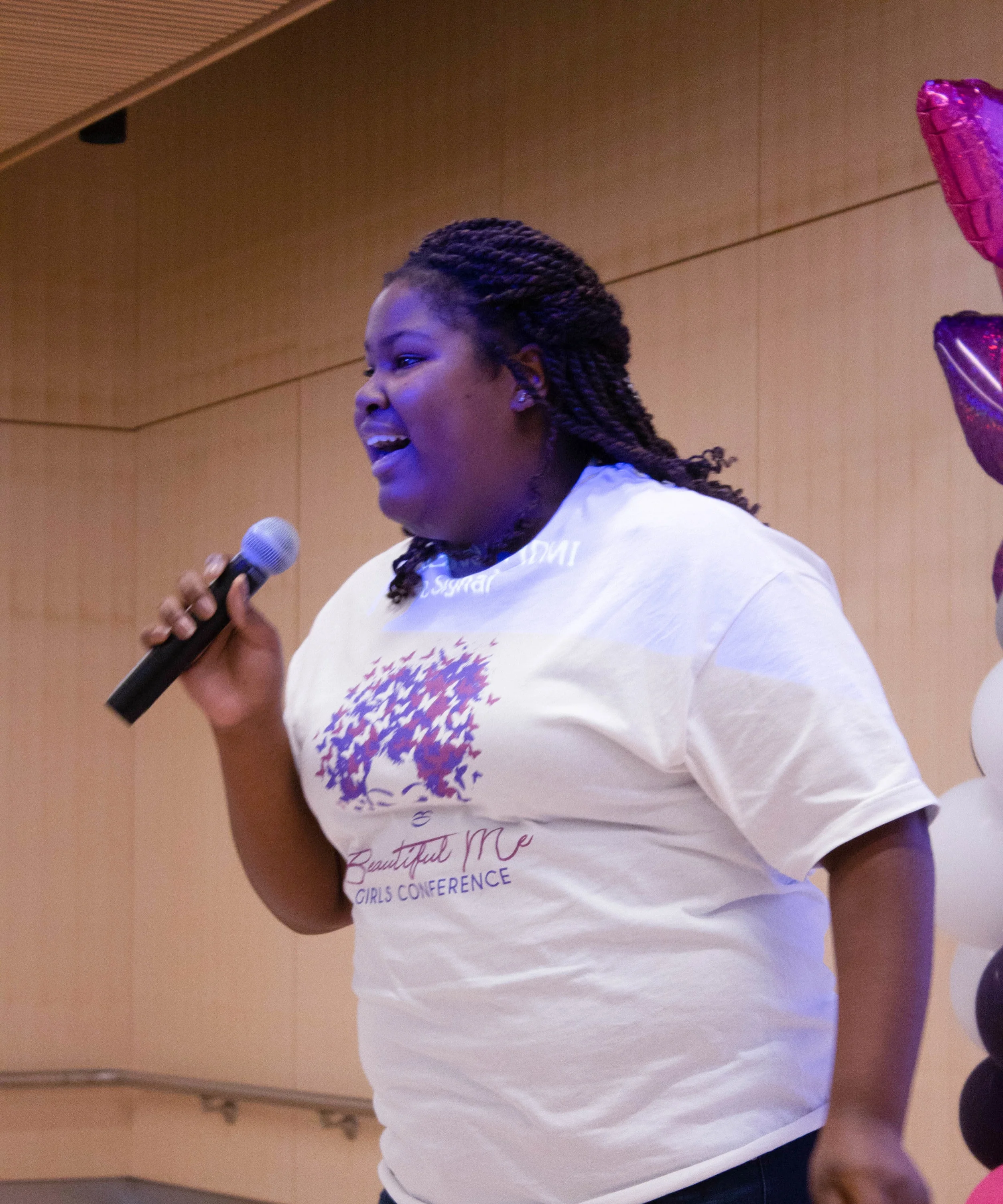 Conference attendee and aspiring rapper, J-Simone, drops some bars on the crowd!