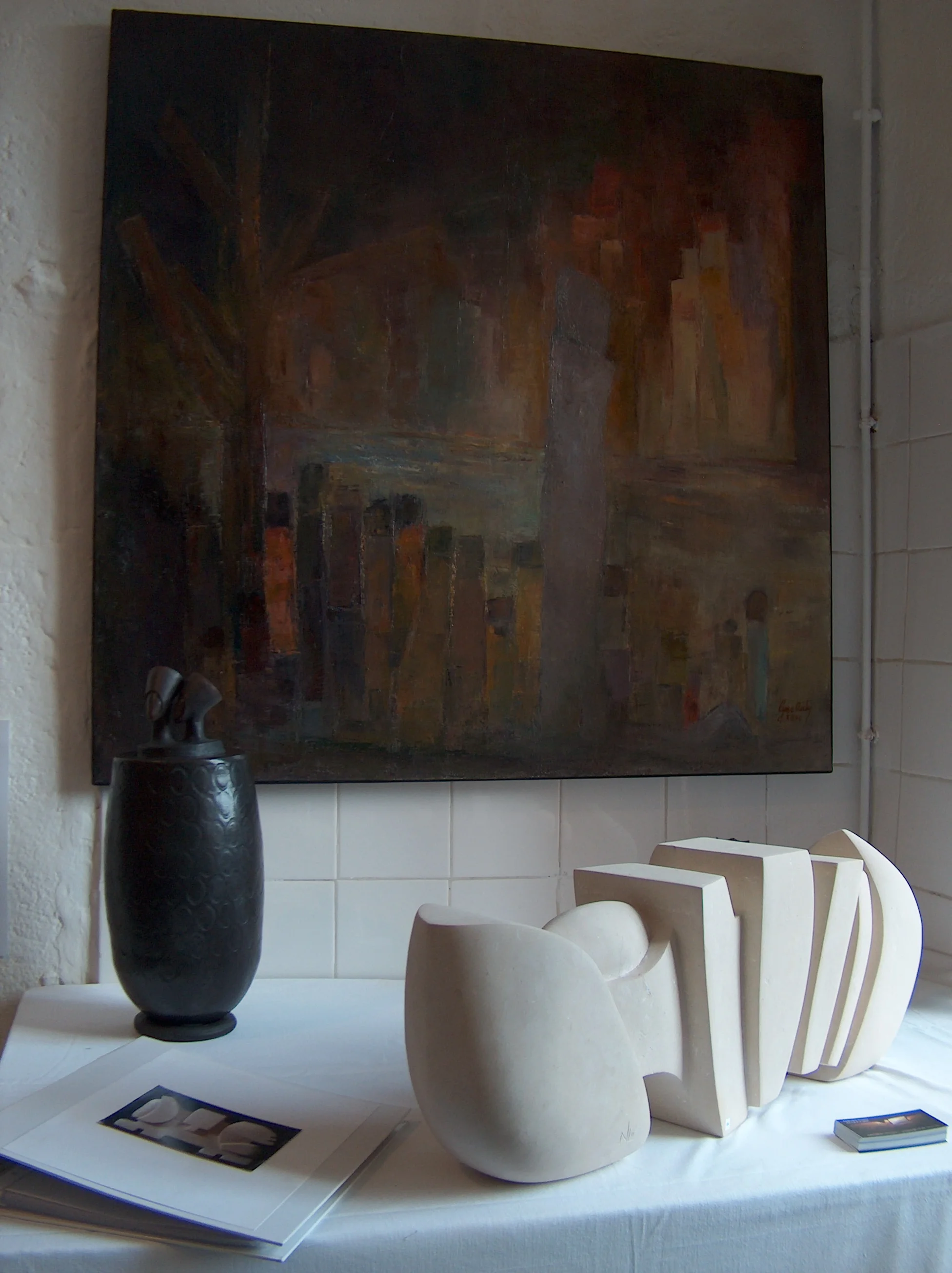   CIRINO  (sculpture),  GRÜN  (céramique),  OUTIN  (peinture) 