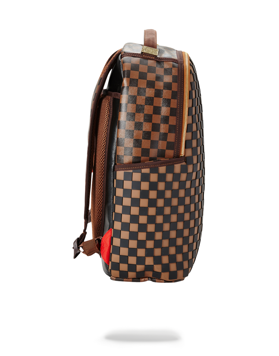 3d molded rubber checkered logo