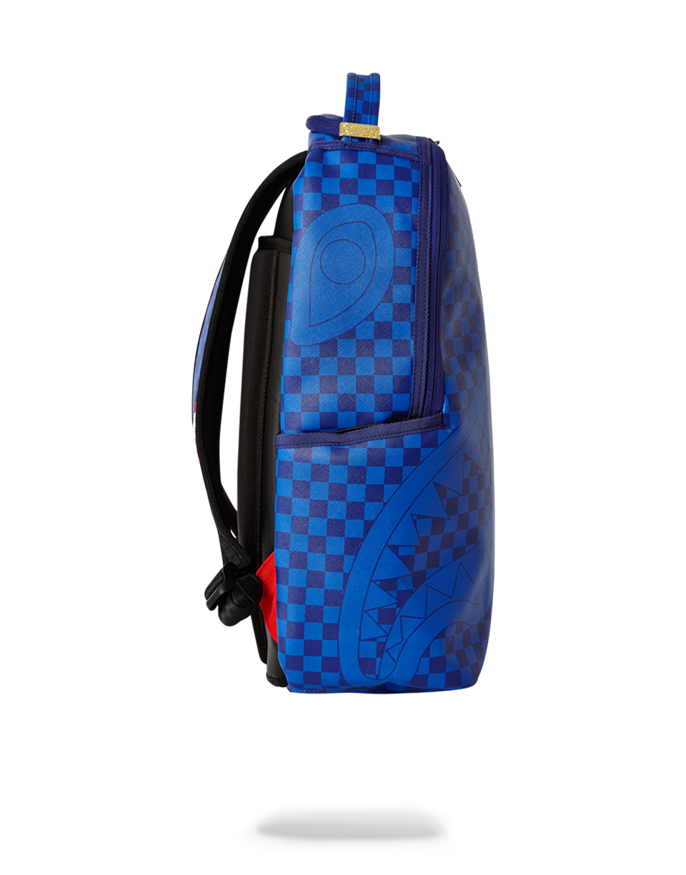 sprayground checkered shark backpack