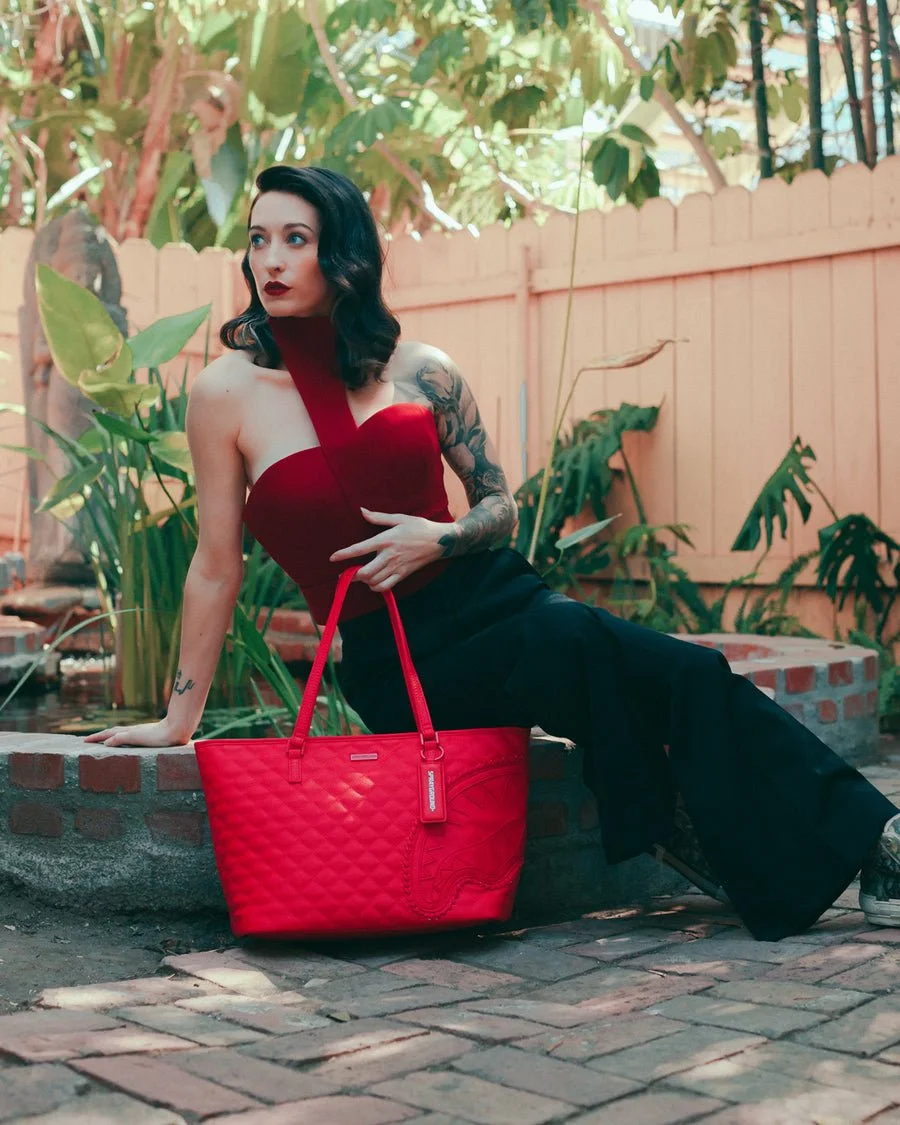 SPRAYGROUND RED RIVERA SHARK TOTE