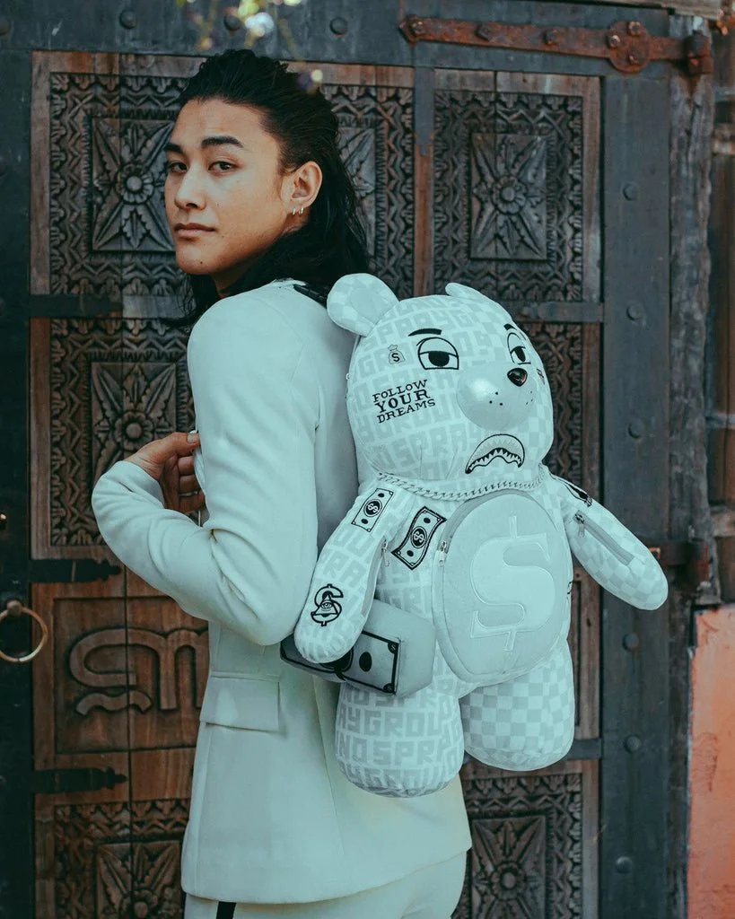 SPRAYGROUND SPLIT MEAN CLEAN BEAR BACKPACK