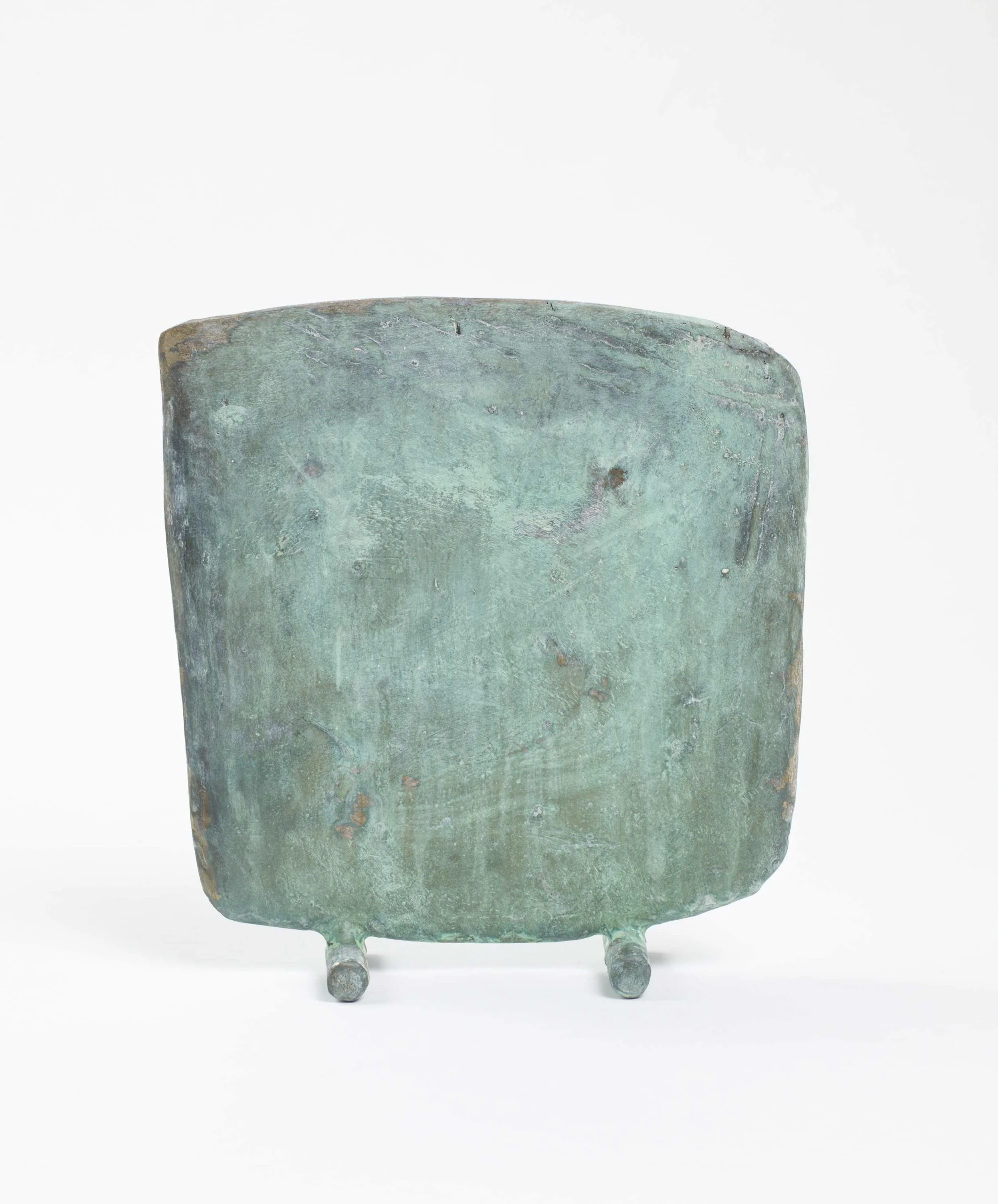 <em>Green</em> 2013<br/> patinated bronze<br/> 19.5 x 17.9 x 5.5 cm