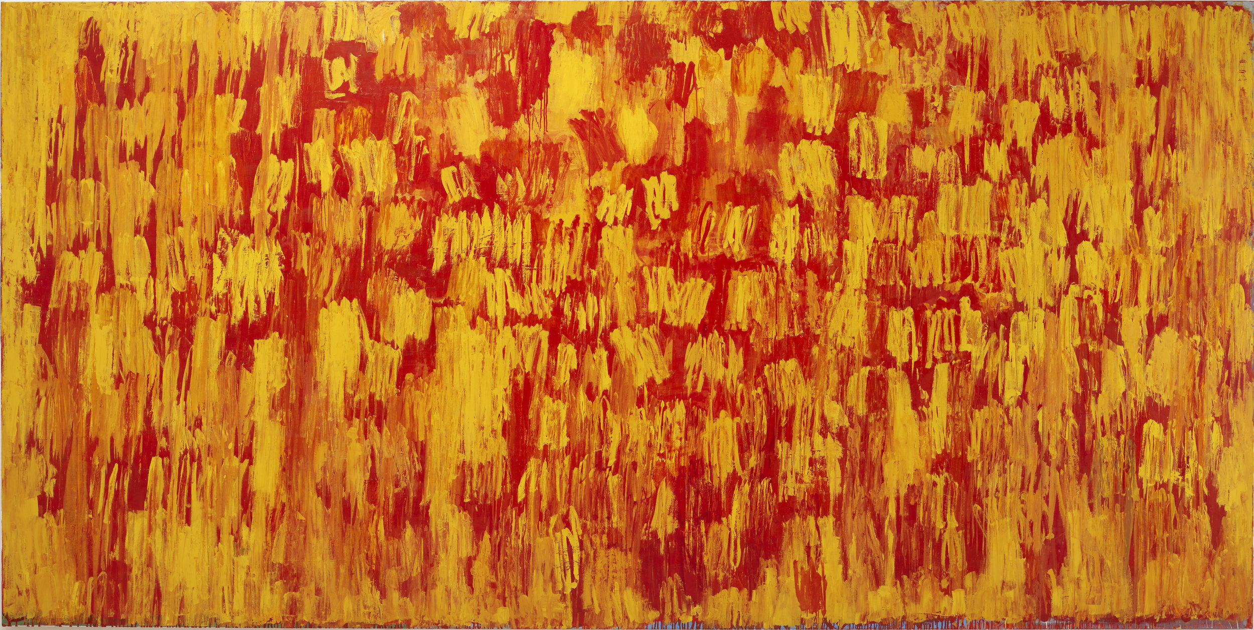 <em>Can't or Wont</em> 2015<br/> oil on canvas<br/> 220 x 440 cm
