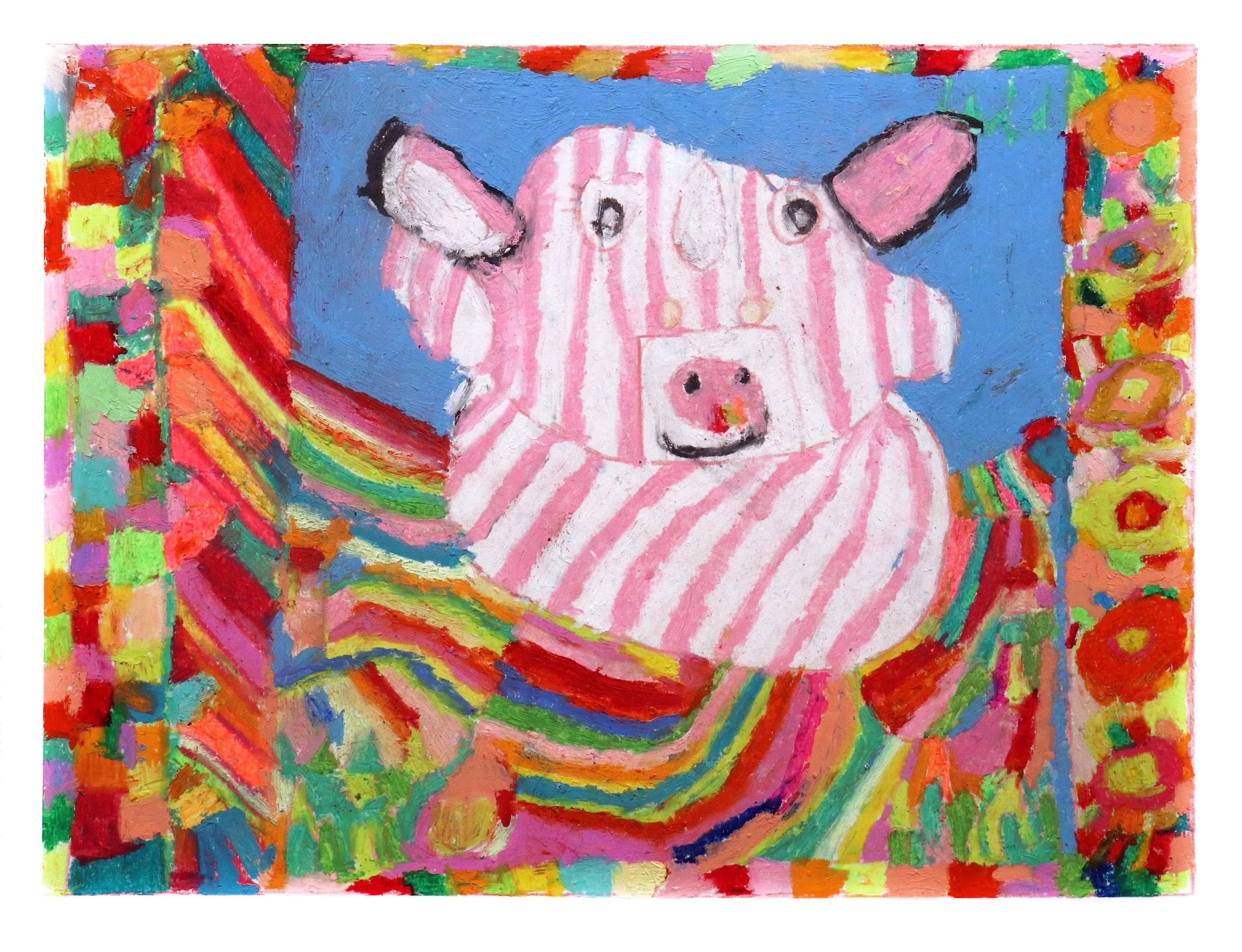 What Came First, the Cow or the Pig? (print) by Lauren McCoy
