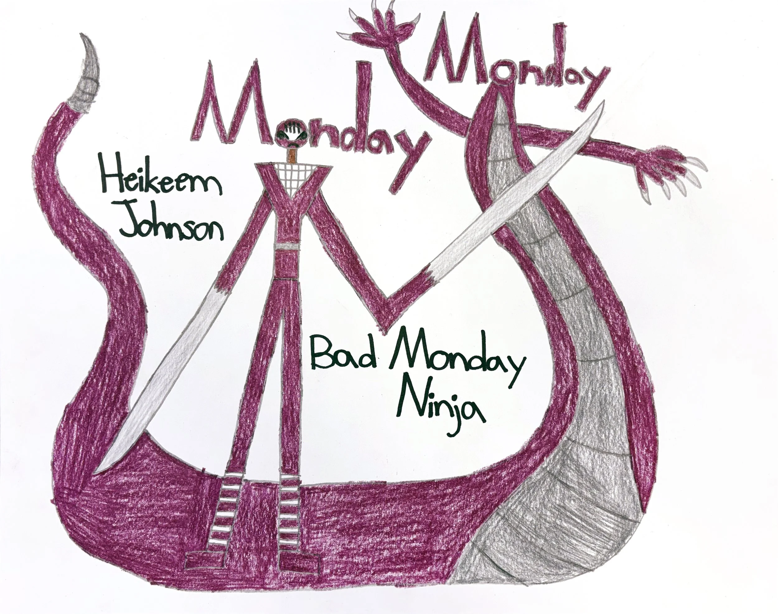 Bad Monday Ninja by Heikeem Johnson