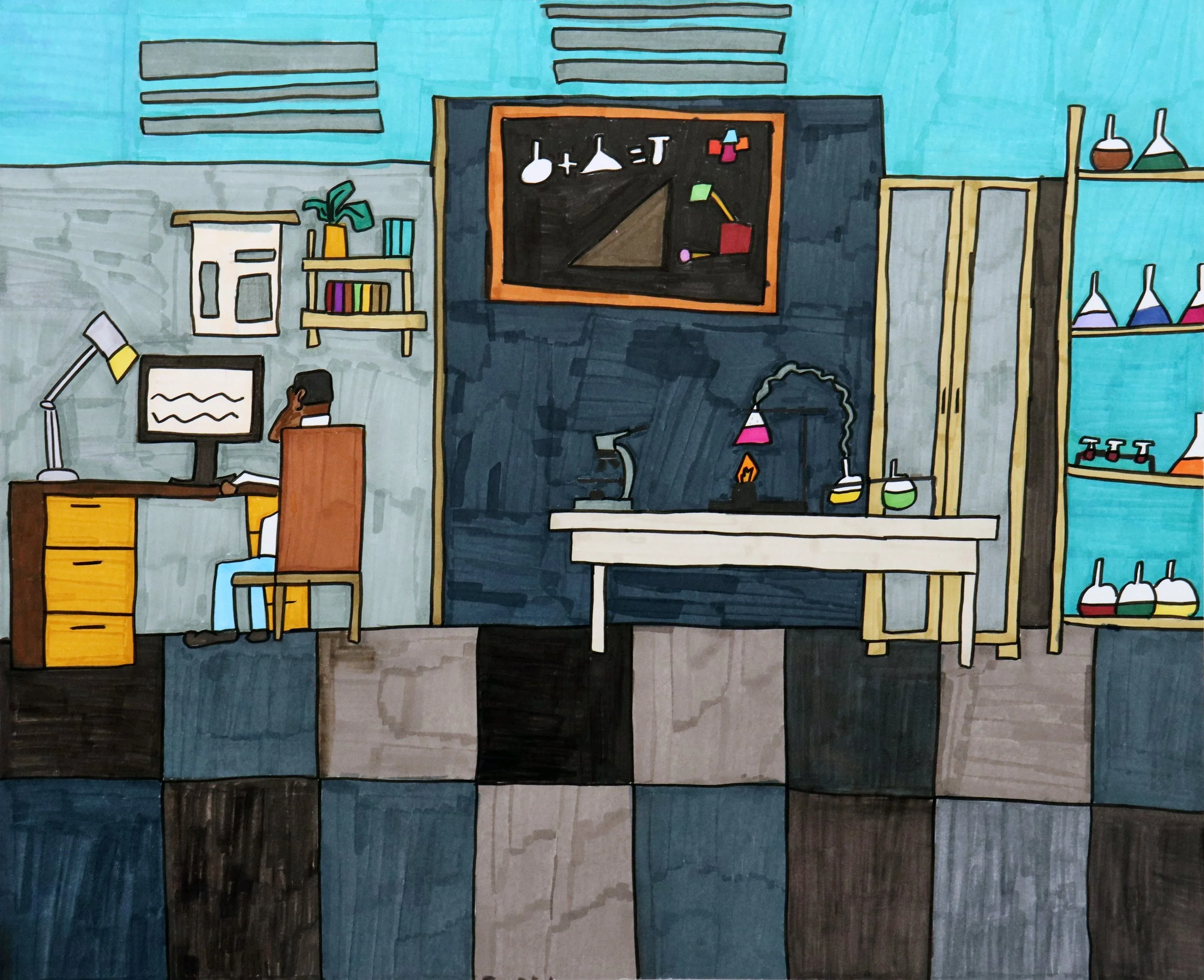 Secret Underground Laboratory 1 by Kahyll Holyfield