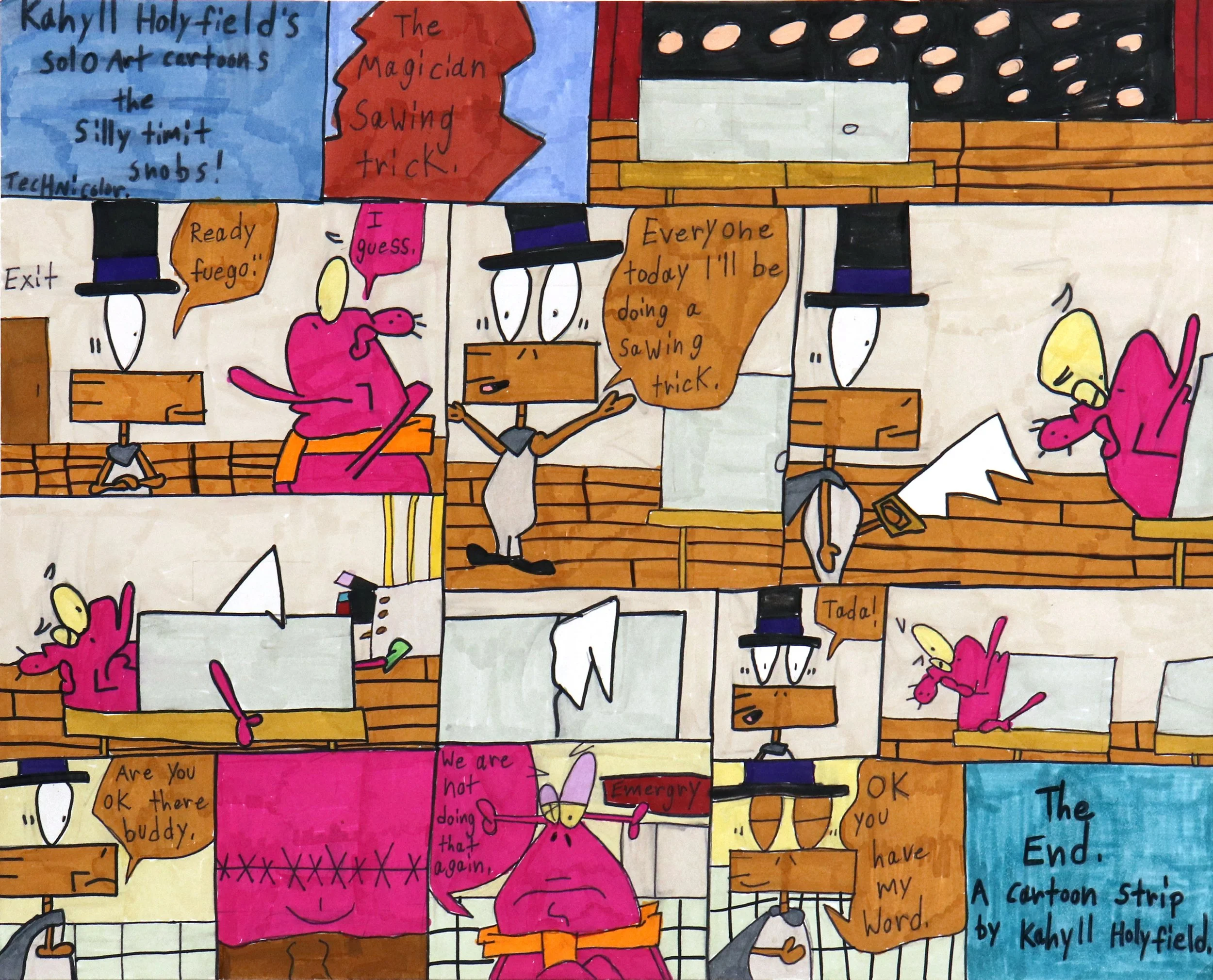 The Magician Sawing Trick by Kahyll Holyfield