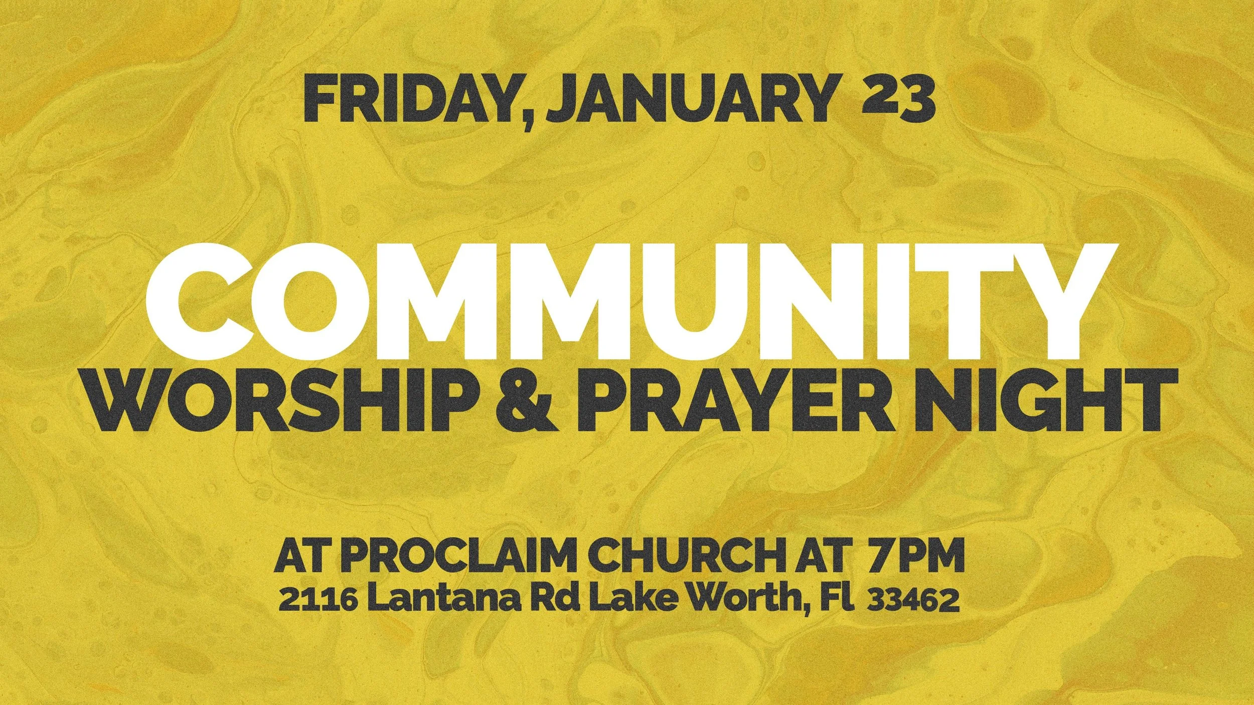 United 21 Day Worship and Prayer Night — Calvary Chapel Of The Palm Beaches