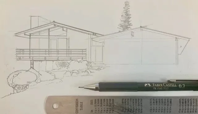 I often drive past this mid-century modern house on my way out to see my parents. I love it 😍. Repost @lewisdrawsthings .
.
.

#architecture 
#architecturedrawing 
#architectural 
#architecturaldrawing 
#archisketcher 
#sketch
#sketchers 
#sketchboo