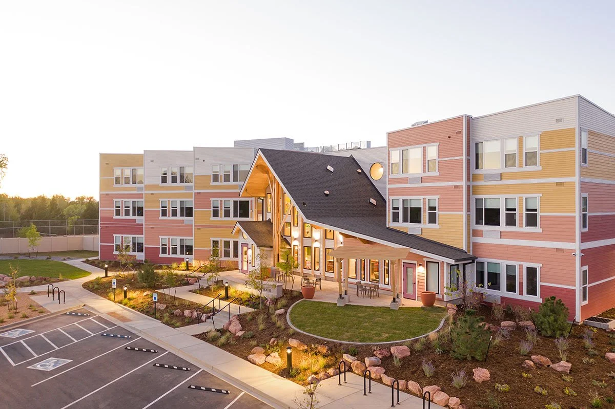 Glowing Exterior Photographed by Drone