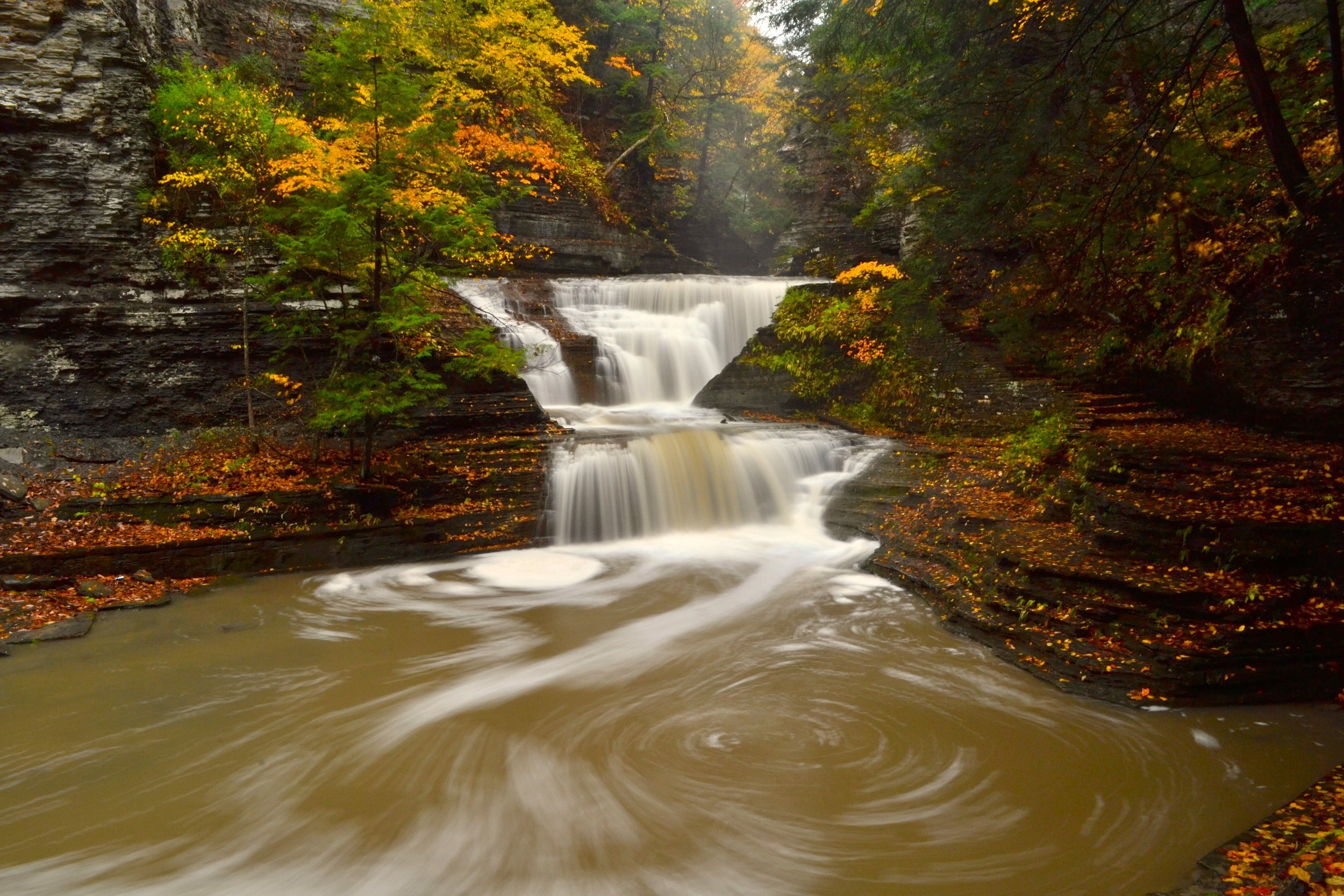 Cornell Cascade in the Fall