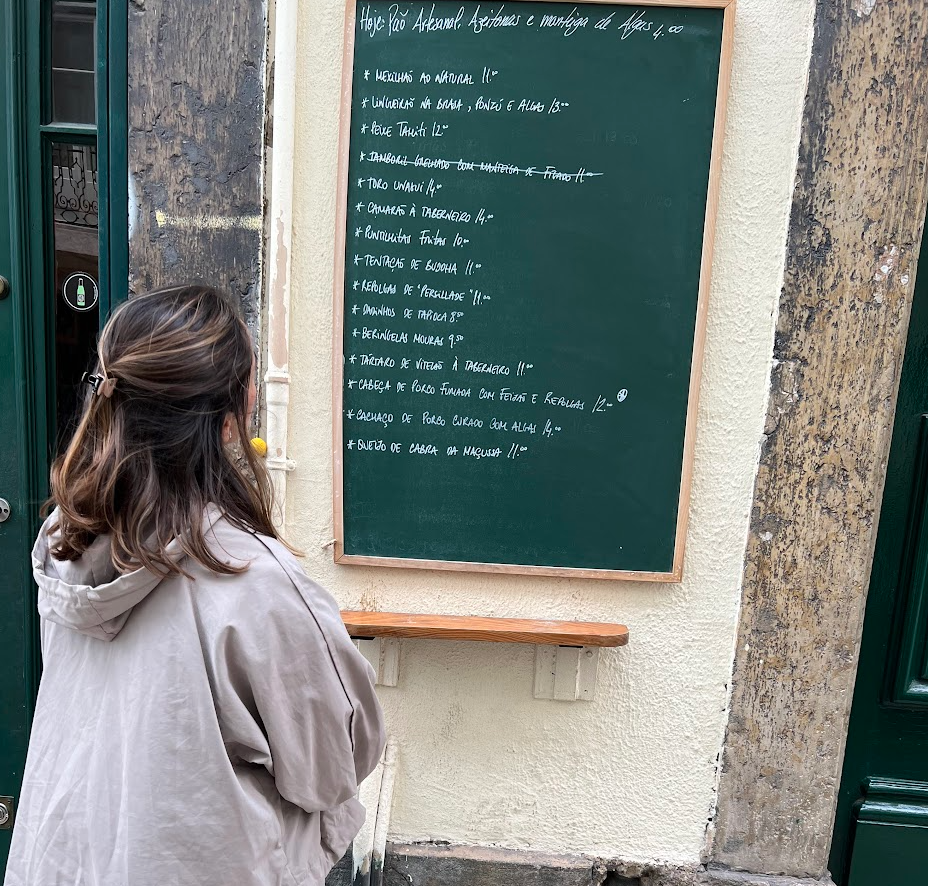 Menu Rua Taberna Das Flores